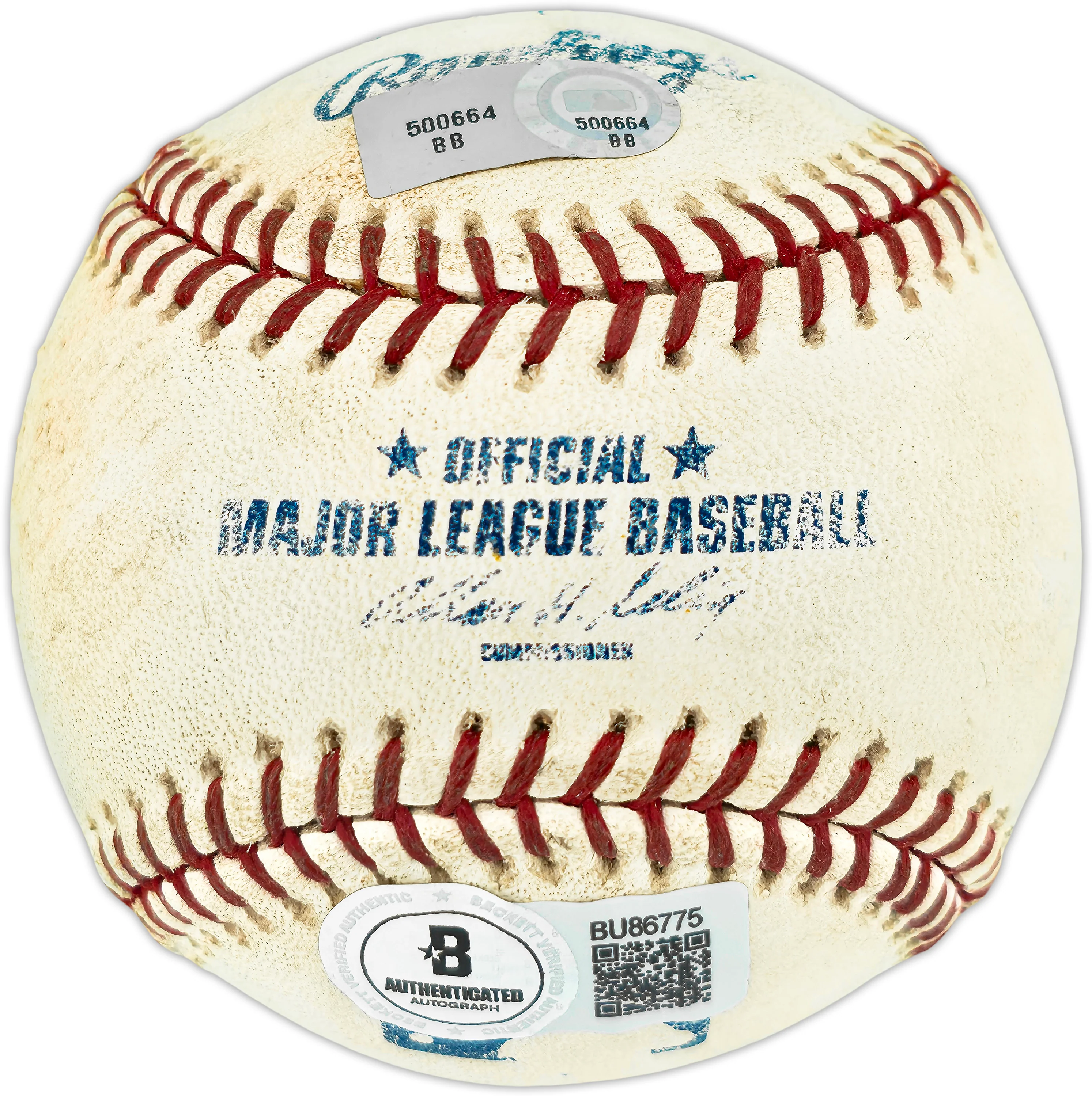 Frank Thomas Autographed Official Game Used 500th Home Run Game Baseball Toronto Blue Jays "500th HR Game 6/28/07" Beckett BAS QR #BU86775 - Image 3