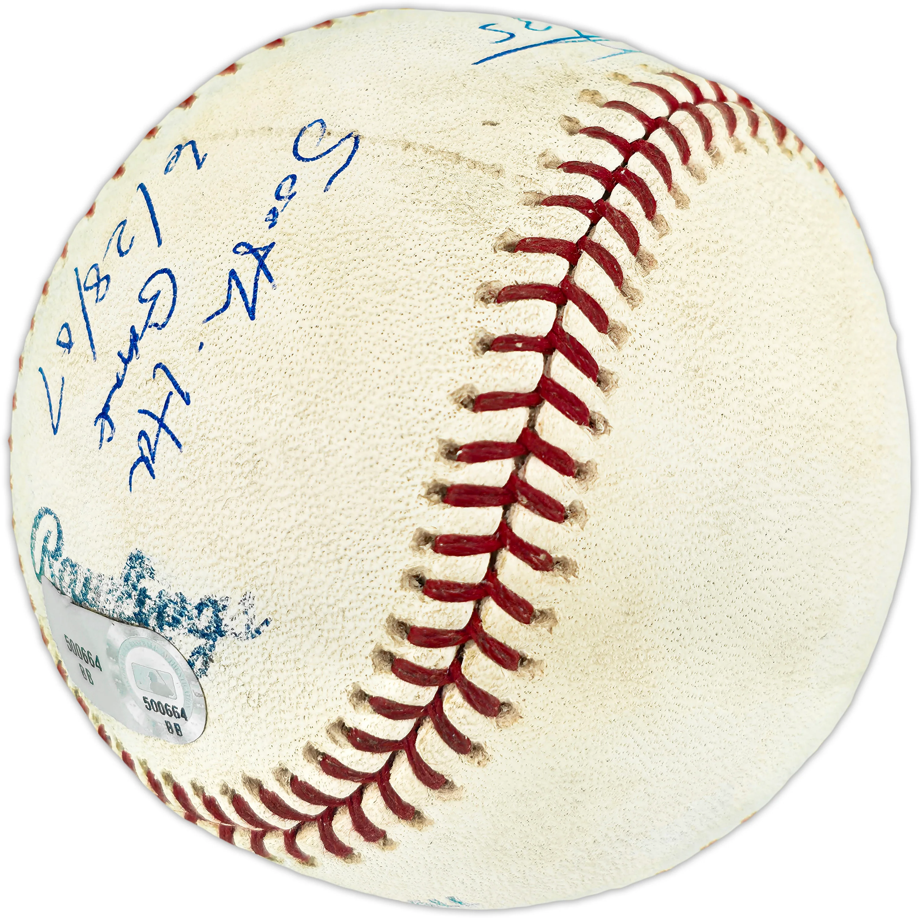 Frank Thomas Autographed Official Game Used 500th Home Run Game Baseball Toronto Blue Jays "500th HR Game 6/28/07" Beckett BAS QR #BU86775 - Image 4