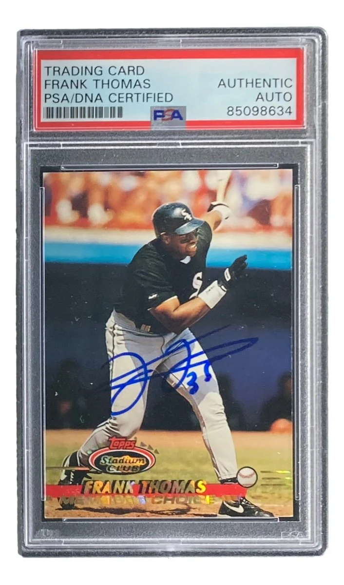 Frank Thomas Signed 1993 Topps #746 Chicago White Sox Trading Card PSA/DNA - Image 4