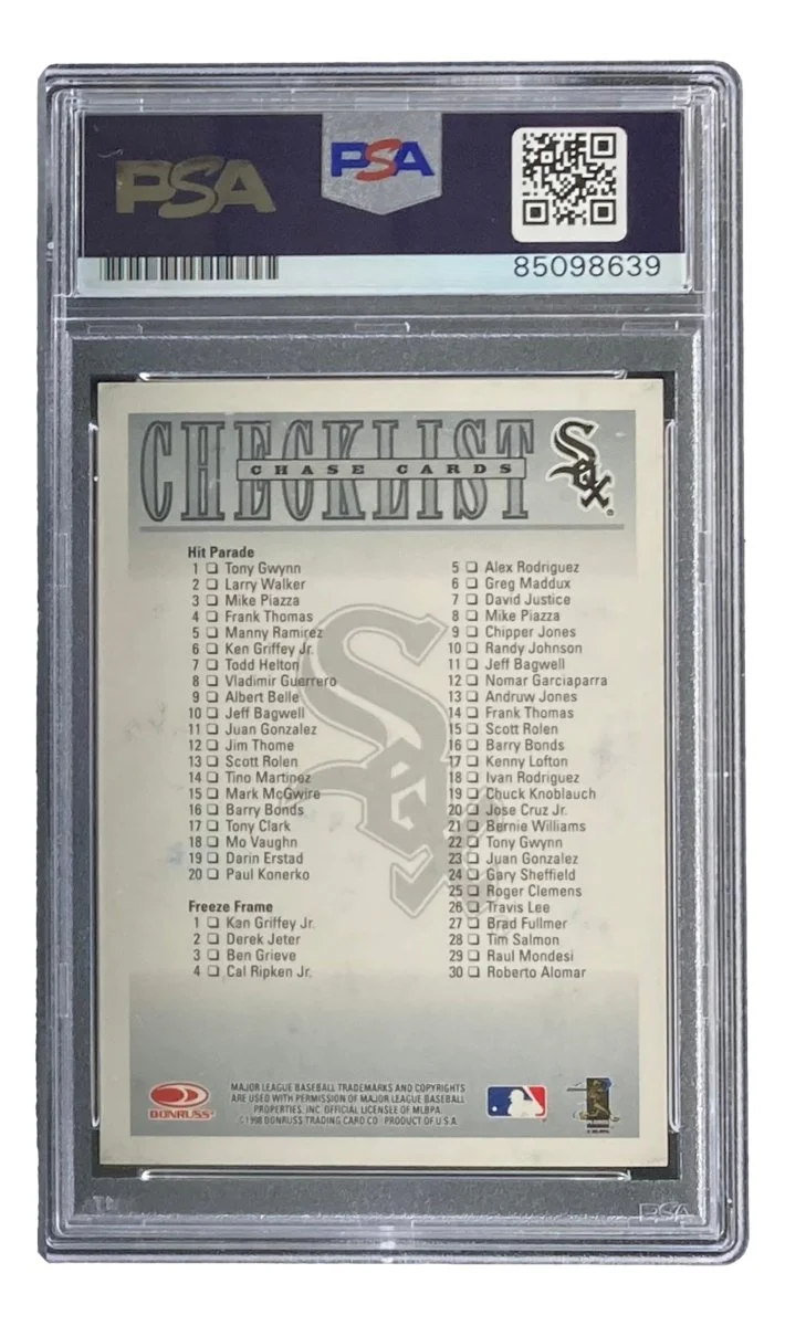 Frank Thomas Signed 1998 Donruss Chicago White Sox Trading Card PSA/DNA - Image 2