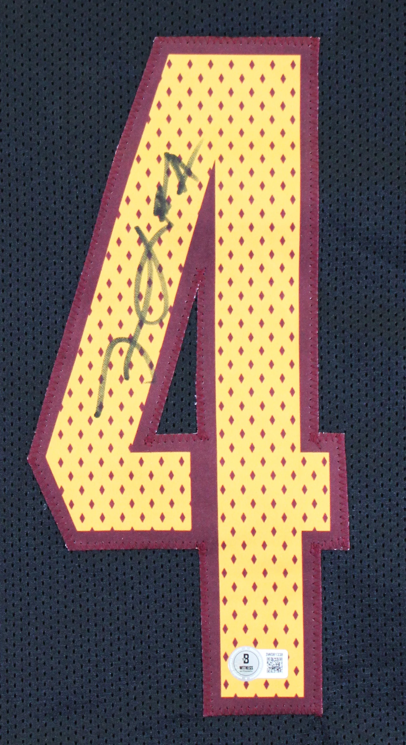 Frankie Luvu Authentic Signed Black Alternate Pro Style Jersey BAS Witnessed - Image 3