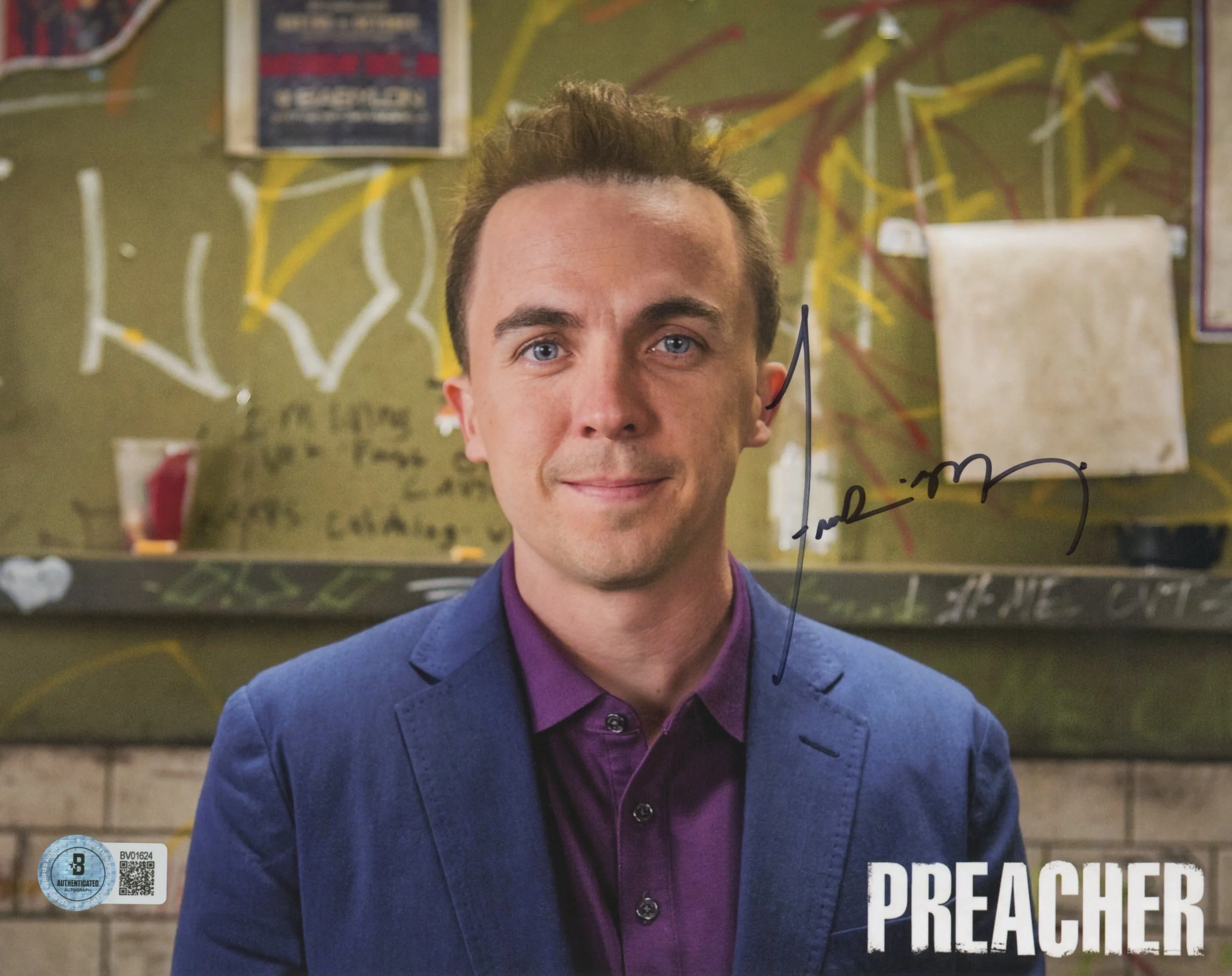 Frankie Muniz Preacher Authentic Signed 8x10 Horizontal Photo BAS 2 - Image 2