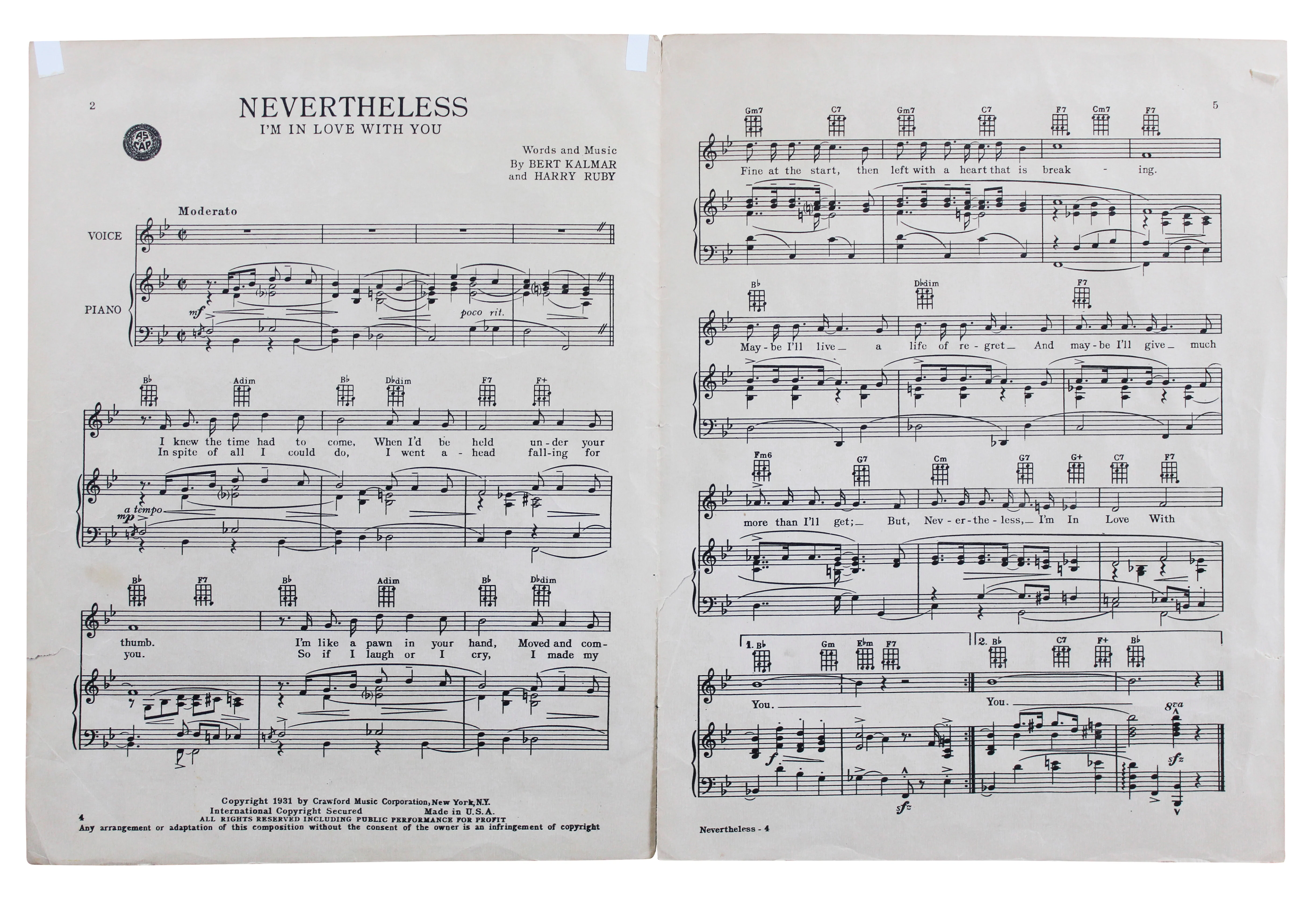 Fred Astaire Authentic Signed 9x12 Three Little Words Music Program BAS #BT57798 - Image 4