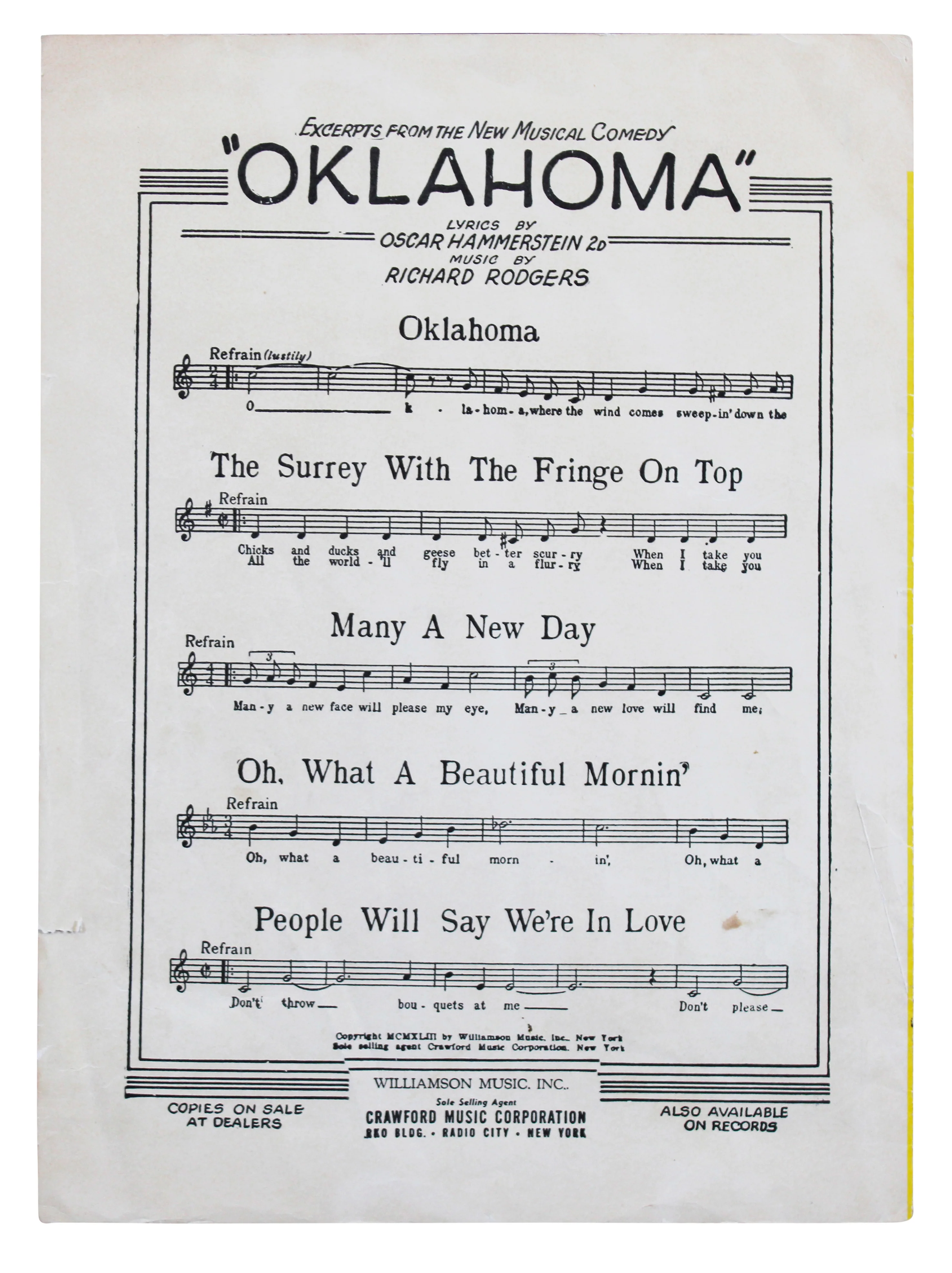 Fred Astaire Authentic Signed 9x12 Three Little Words Music Program BAS #BT57798 - Image 5