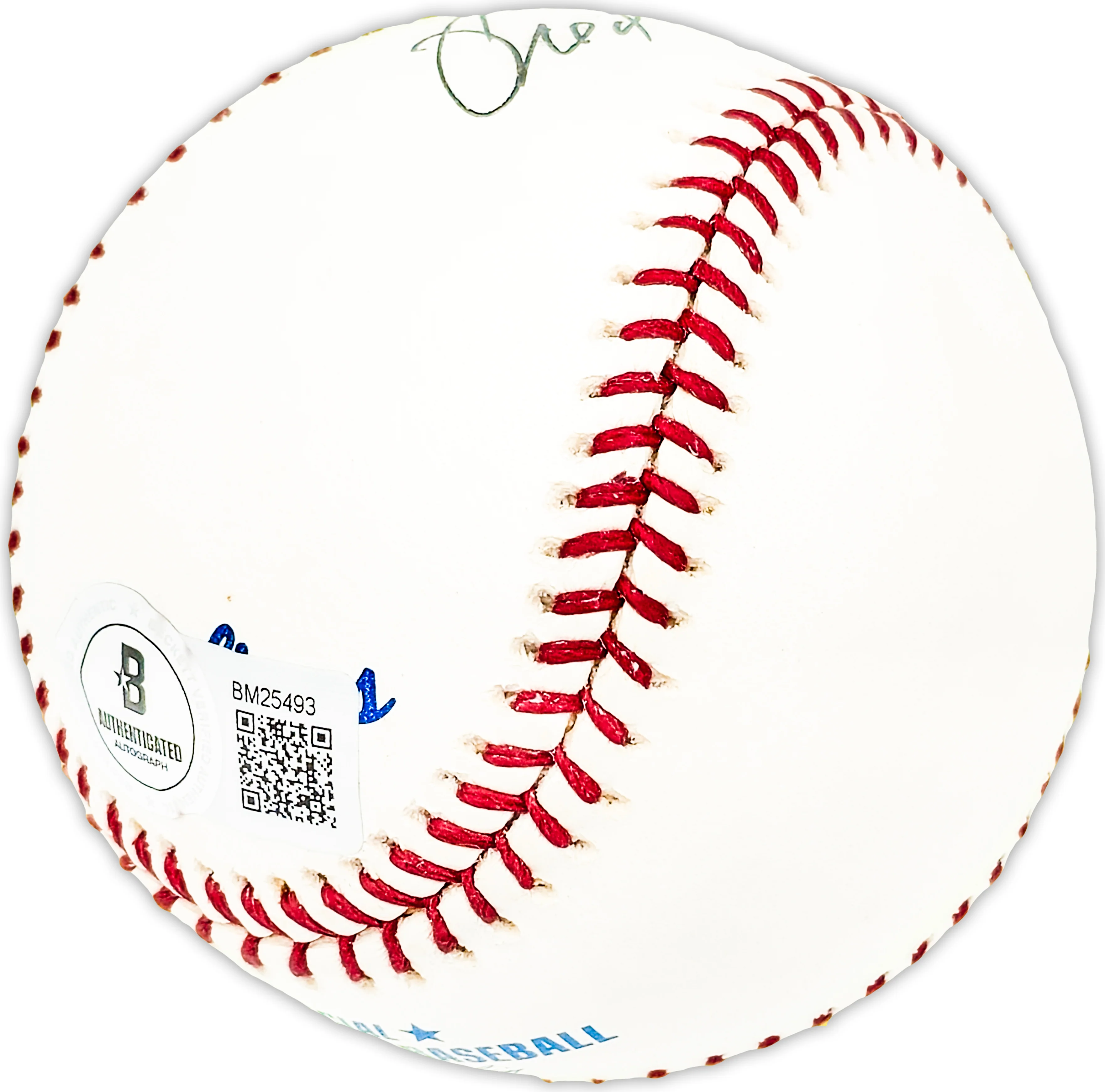 Fred Caligiuri Autographed Official MLB Baseball Philadelphia A's Beckett BAS QR #BM25493 - Image 3