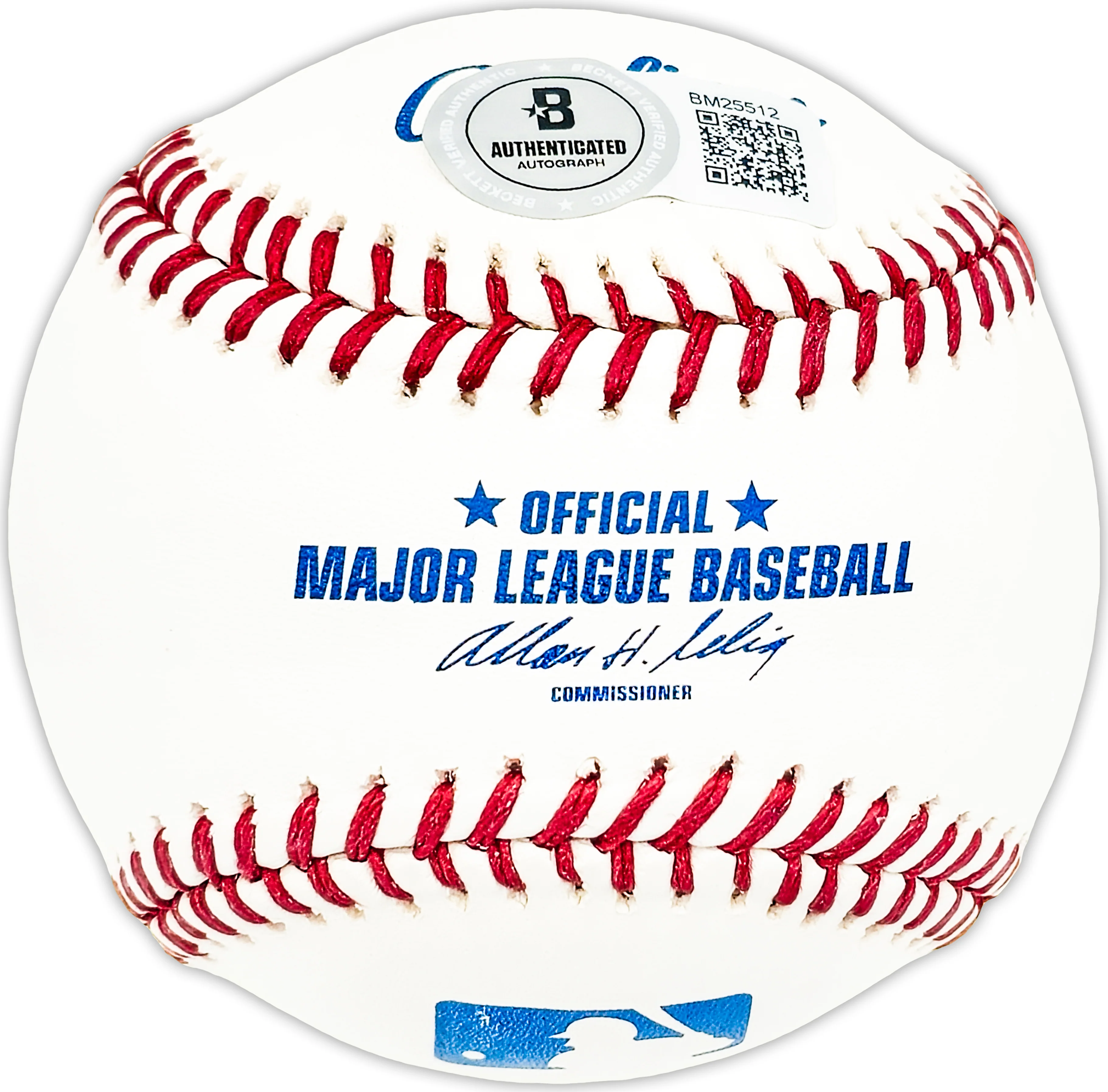 Fred Lasher Autographed Official MLB Baseball Detroit Tigers, Cleveland Indians Beckett BAS QR #BM25512 - Image 2