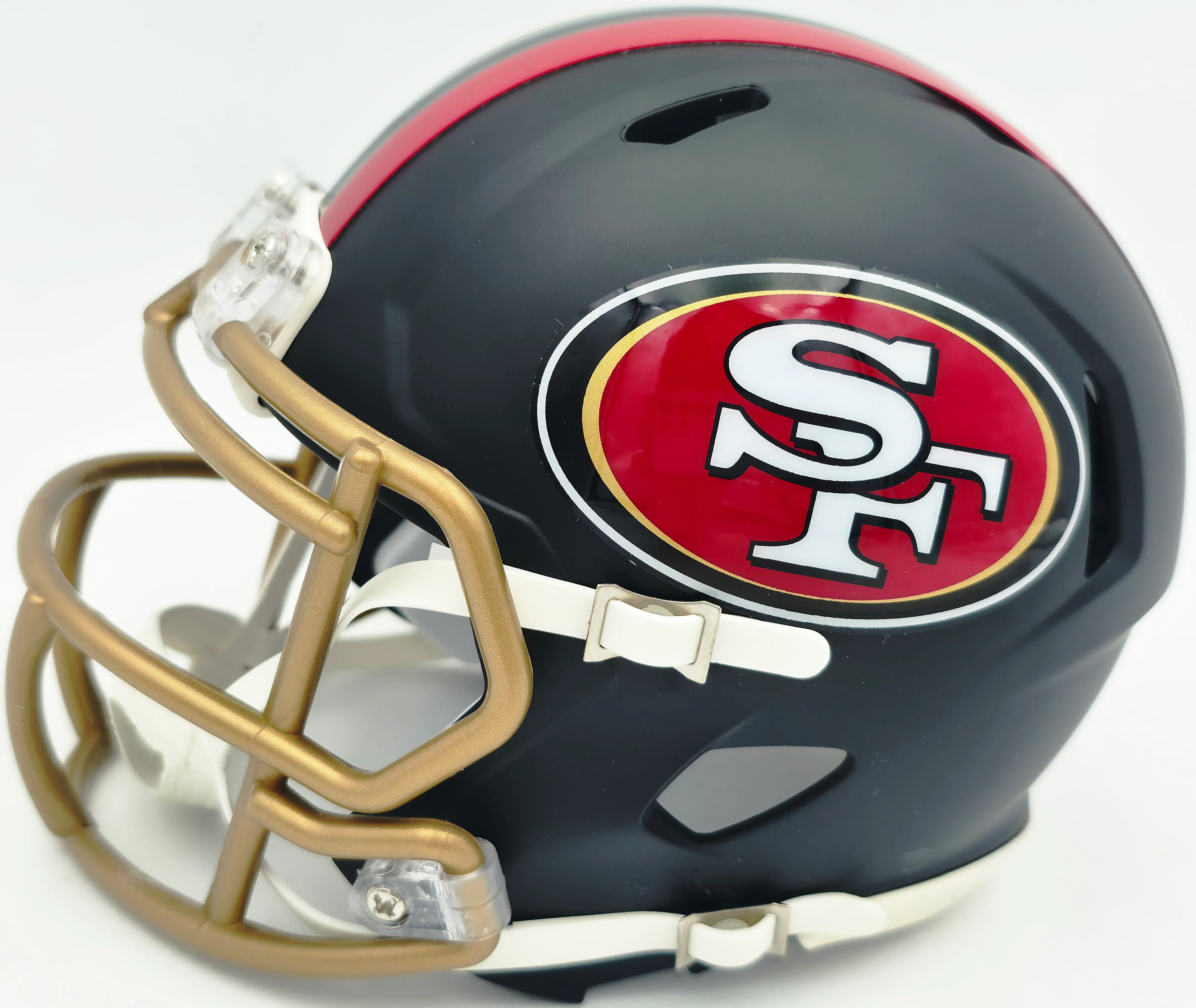 Fred Warner Autographed San Francisco 49ers Black Rivalries Speed Mini Helmet Beckett BAS QR Stock #262508 - Image 3