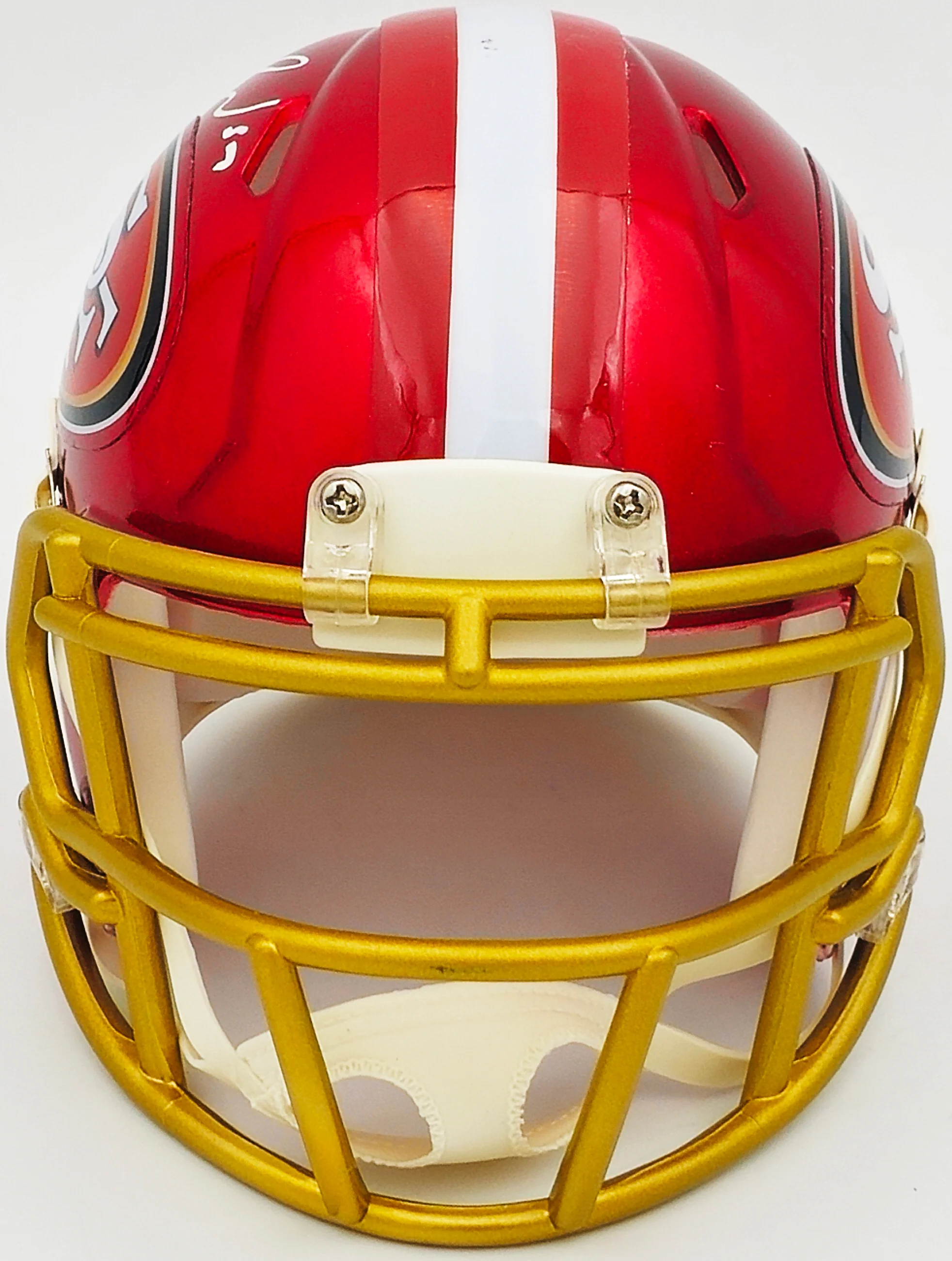 Fred Warner Autographed San Francisco 49ers Flash Red Speed Mini Helmet Beckett BAS Witness Stock #226392 - Image 3