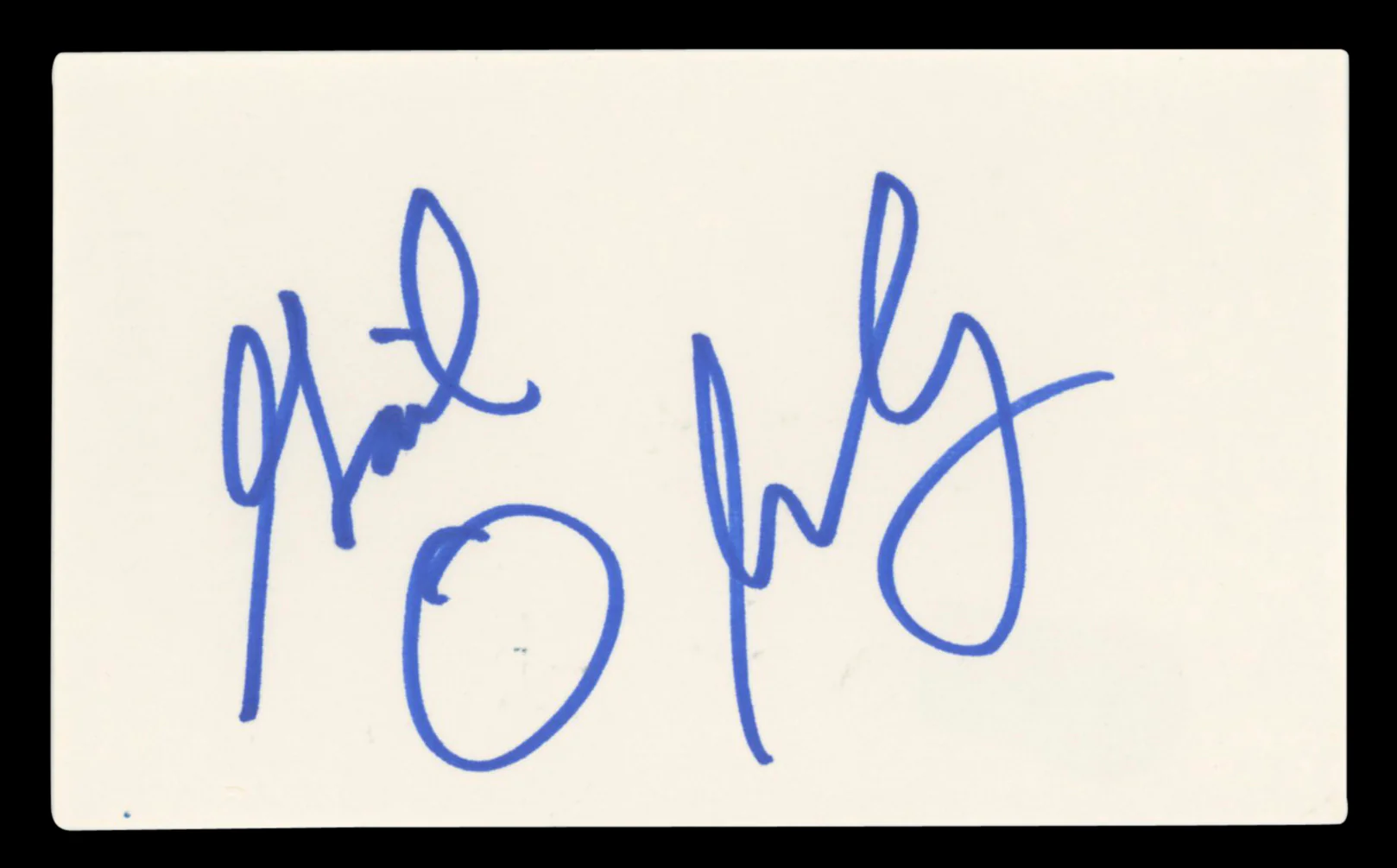 Gail O'Grady NYPD Blue Authentic Signed 3x5 Index Card Autographed BAS #BV03480 - Image 2