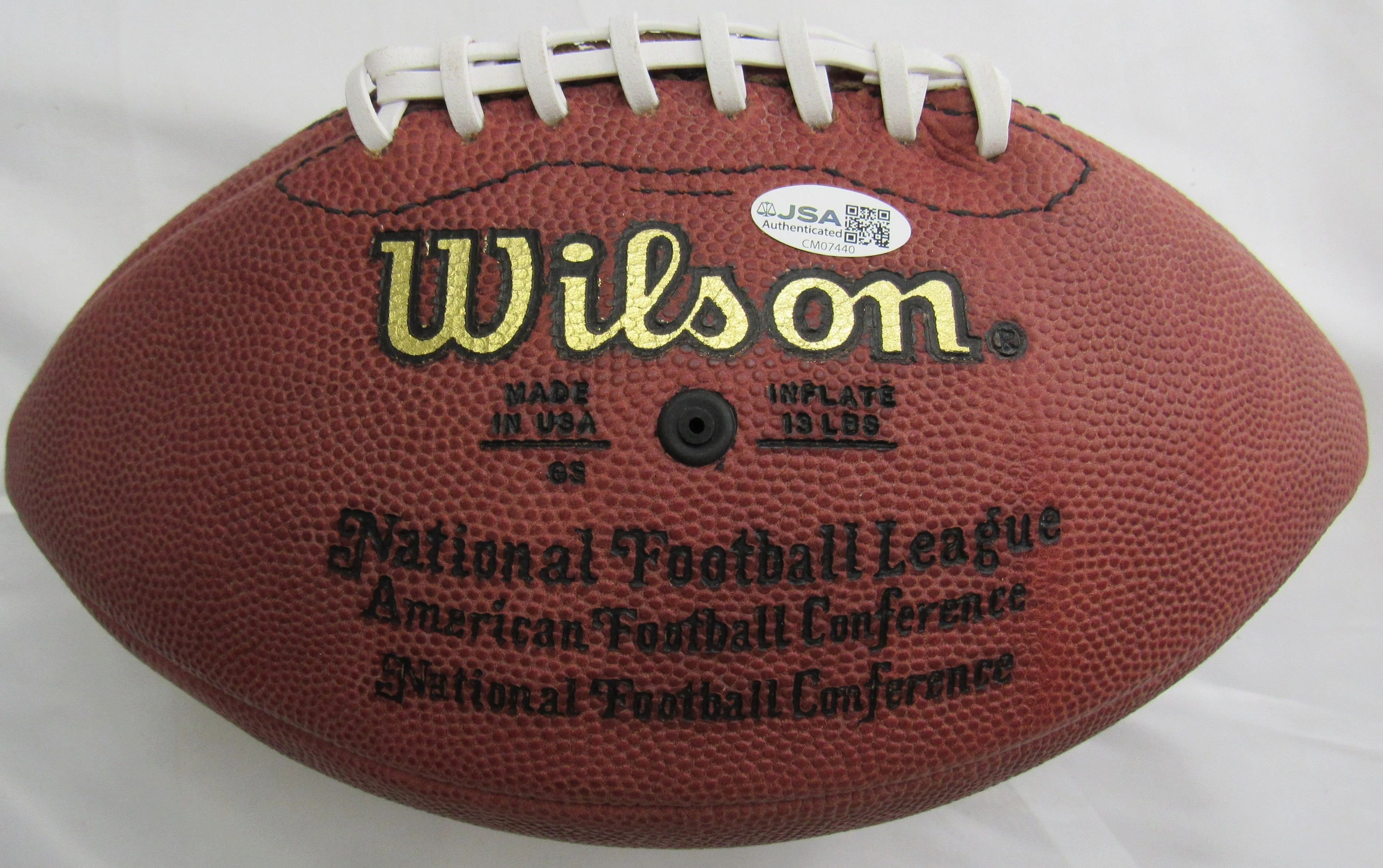 Emmitt Smith Signed Auto Wilson Football JSA CM07440 - Image 3