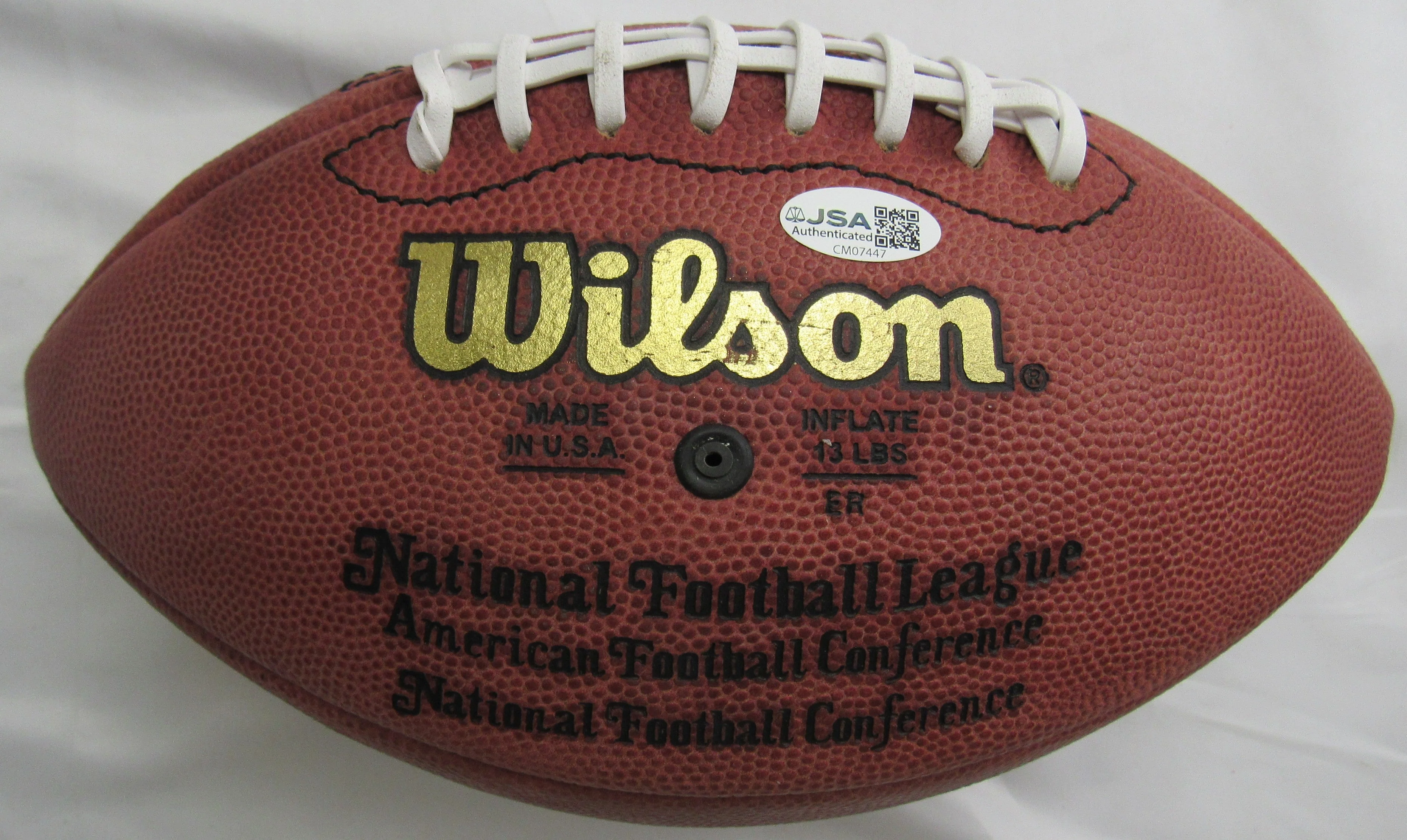 Ricky Williams Signed Auto Wilson Football JSA CM07447 - Image 3