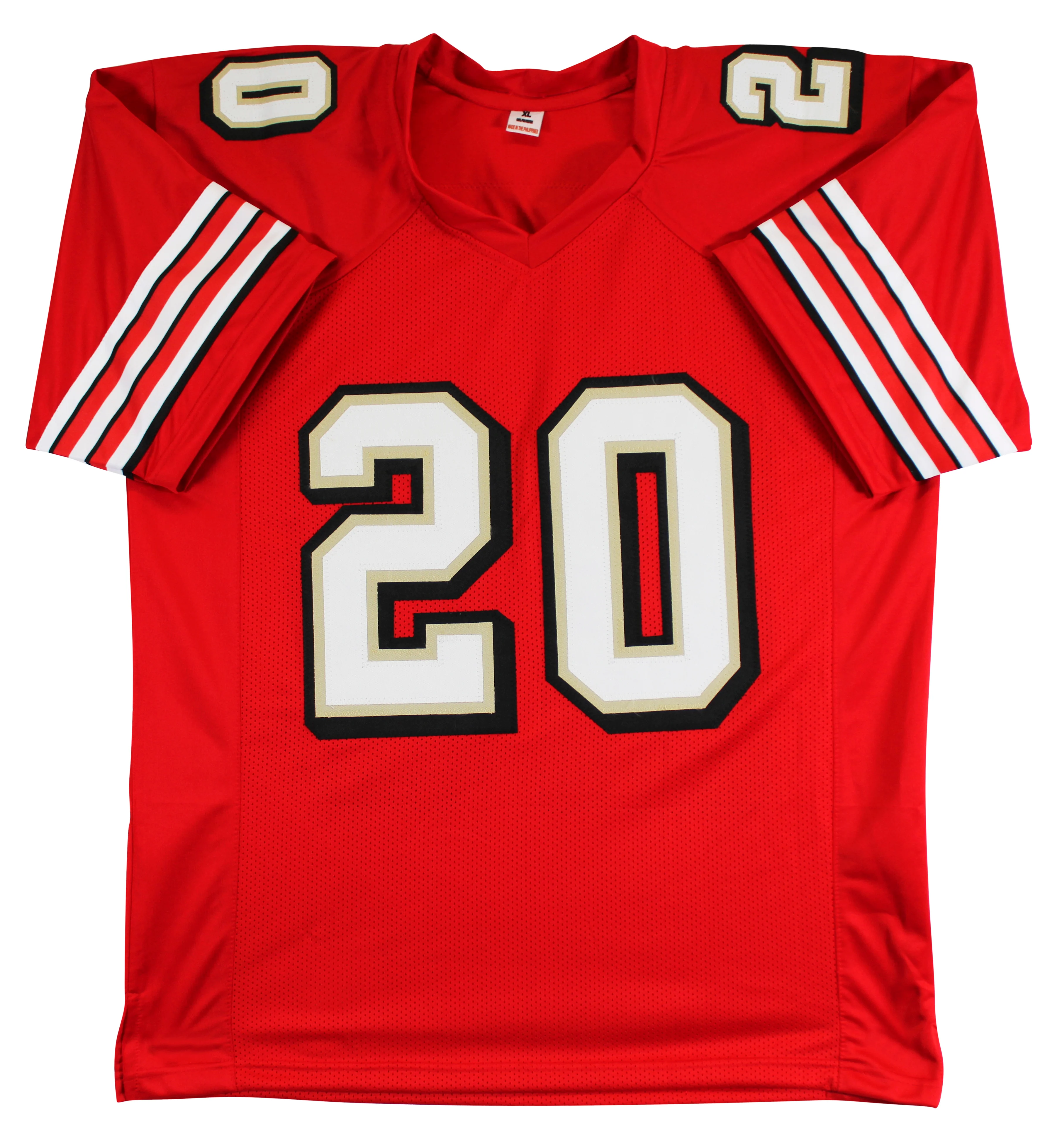 Garrison Hearst Signed Red Pro Style Jersey w/ Dropshadow BAS Witnessed - Image 4