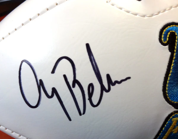 Gary Beban Autographed White Logo Football UCLA Bruins "67 Heisman" PSA/DNA Stock #103885 - Image 3