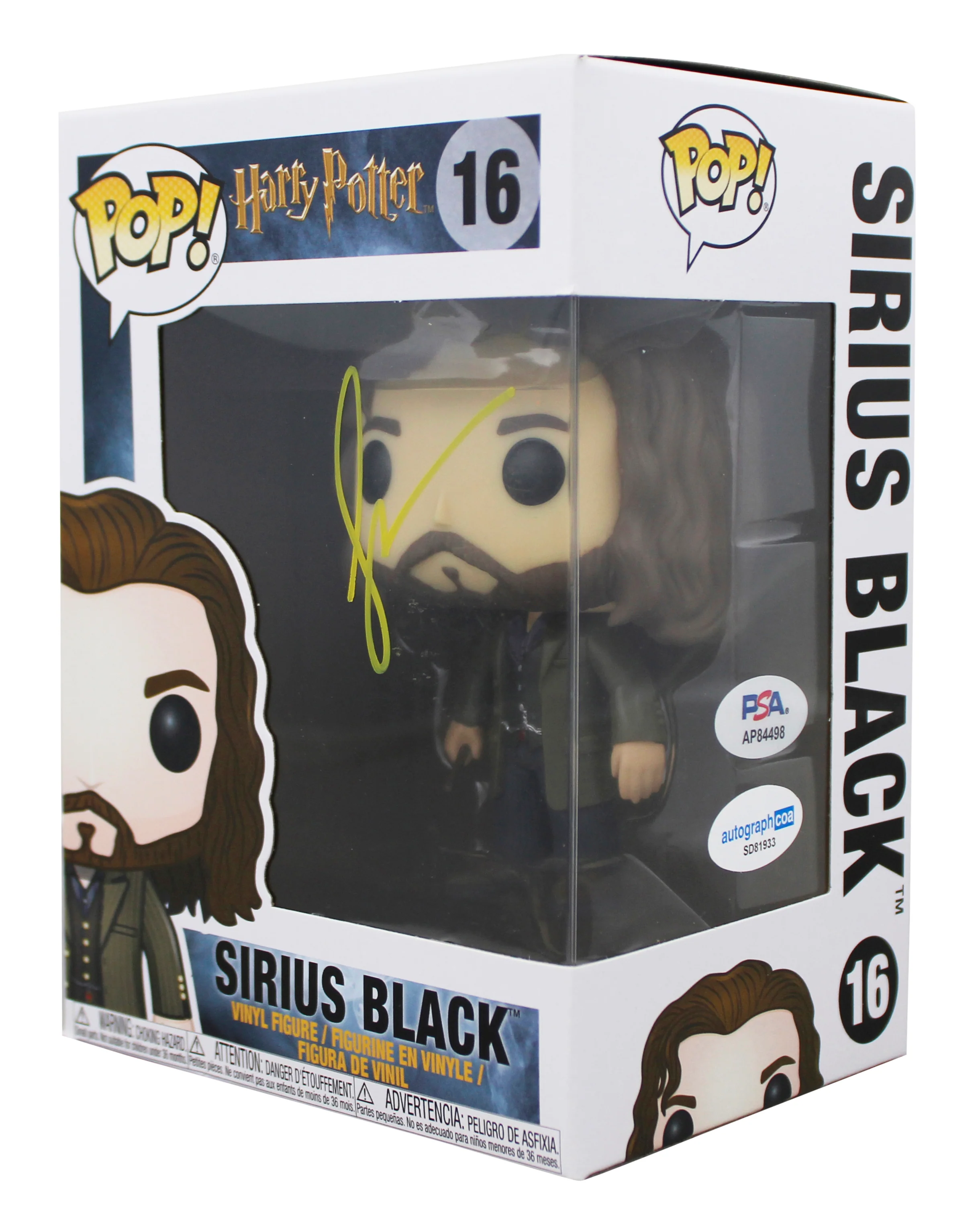 Gary Oldman Harry Potter Signed Sirius Black #16 Funko Pop Figure PSA #AP84498 - Image 3