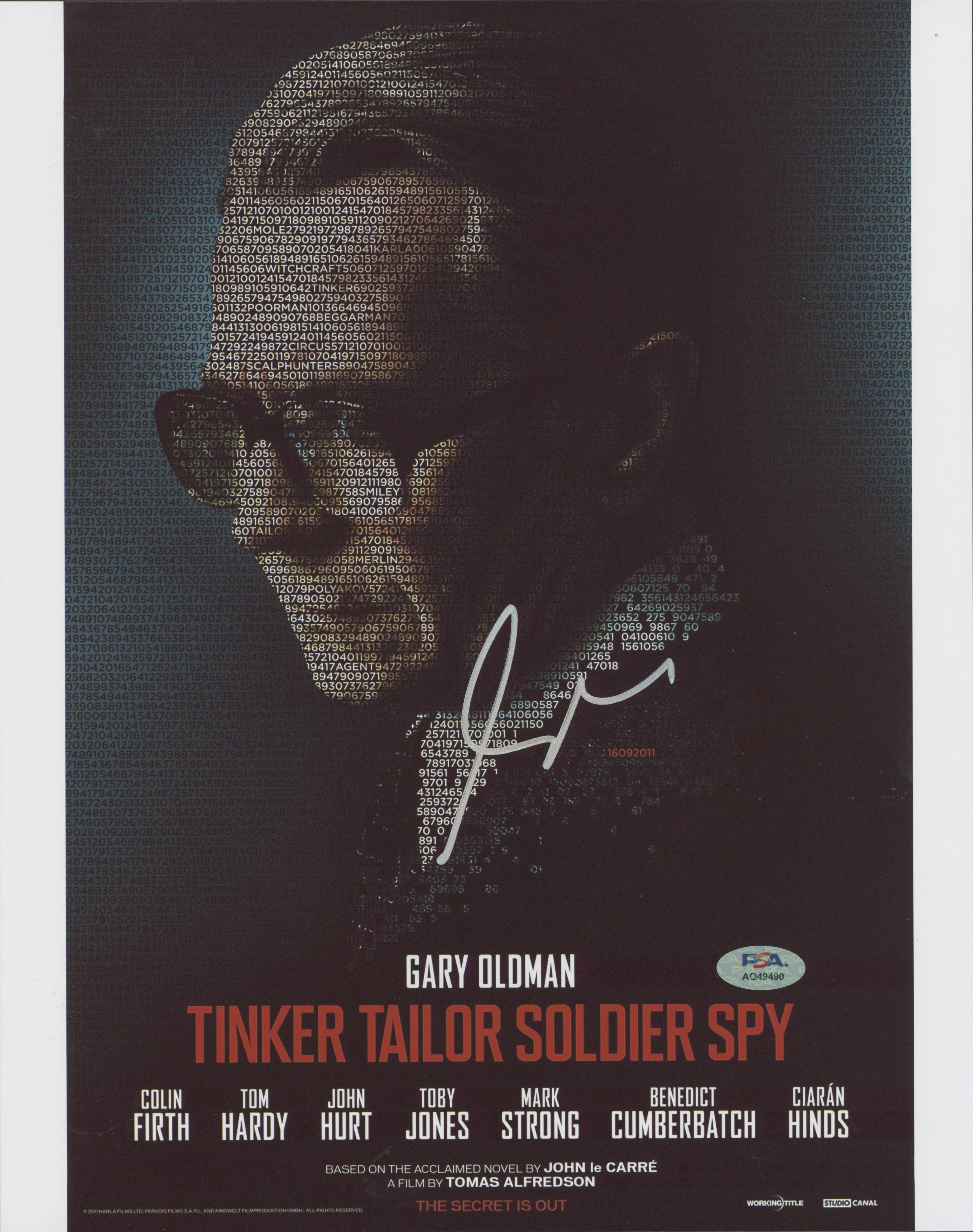 Gary Oldman Tinker Tailor Soldier Spy Signed 11x14 Photo PSA/DNA #AQ49490 - Image 2