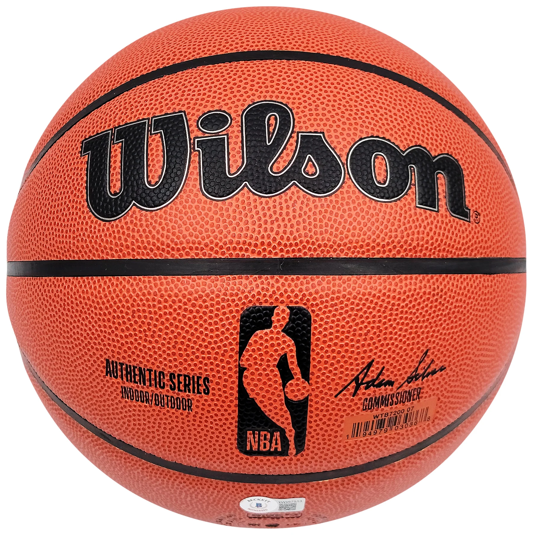Gary Payton Autographed Authentic Indoor Outdoor Basketball Seattle Supersonics MCS Holo & Beckett BAS QR Stock #203419 - Image 3