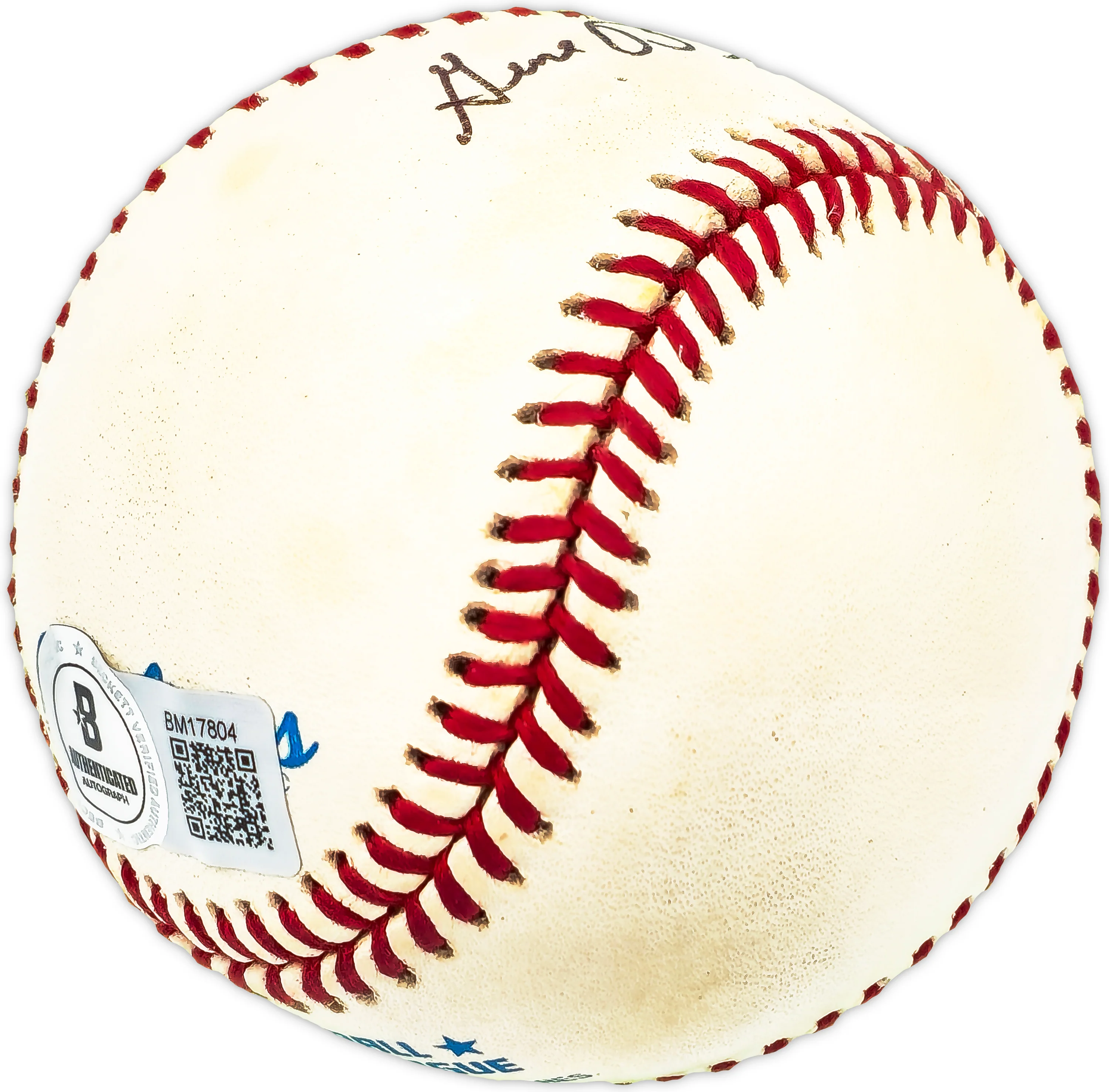 Gene Brabender Autographed Official AL Baseball Orioles, Pilots Beckett BAS QR #BM17804 - Image 3