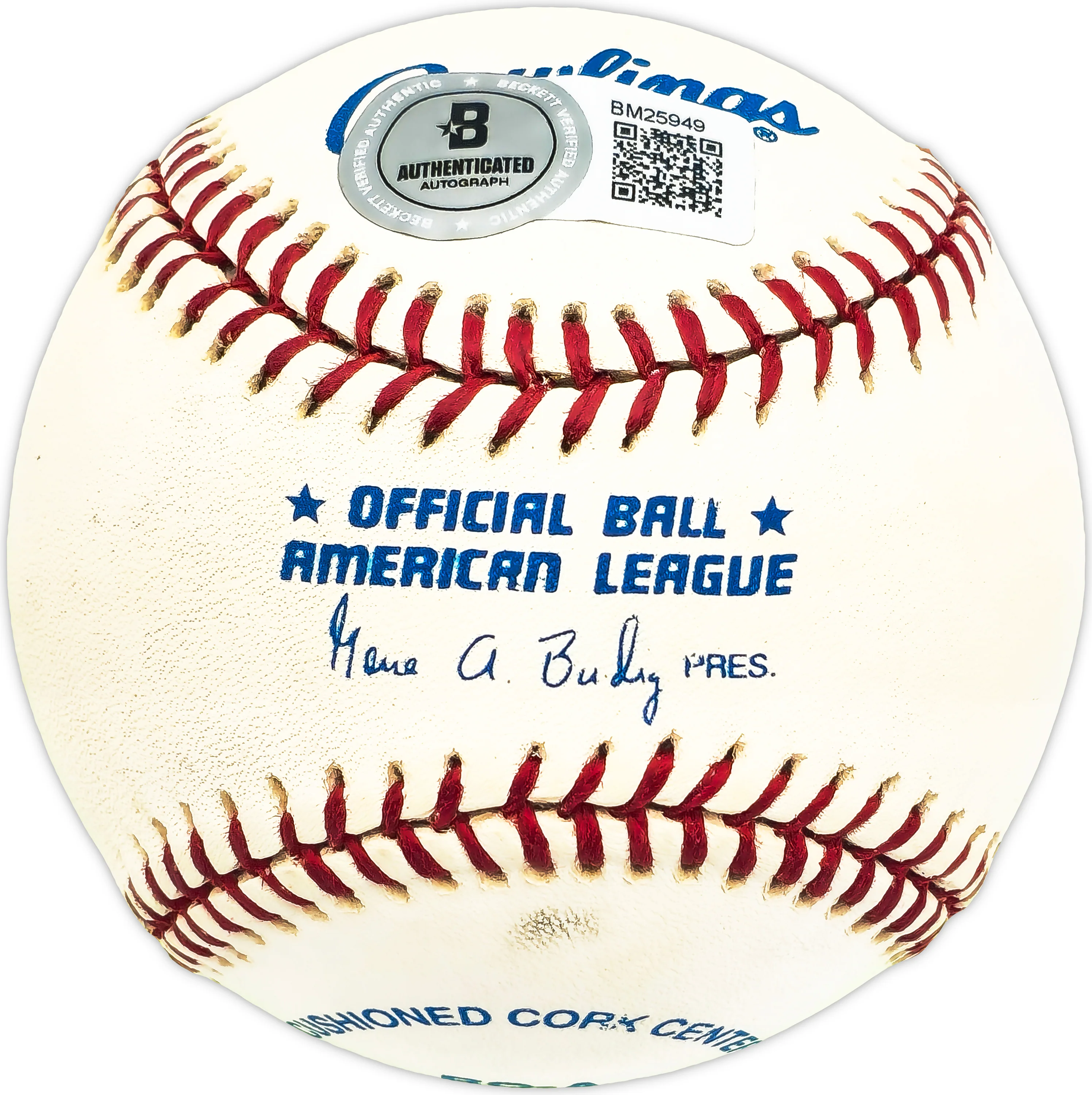 Gene Handley Autographed Official AL Baseball Philadelphia A's "Best Wishes" Beckett BAS QR #BM25949 - Image 3