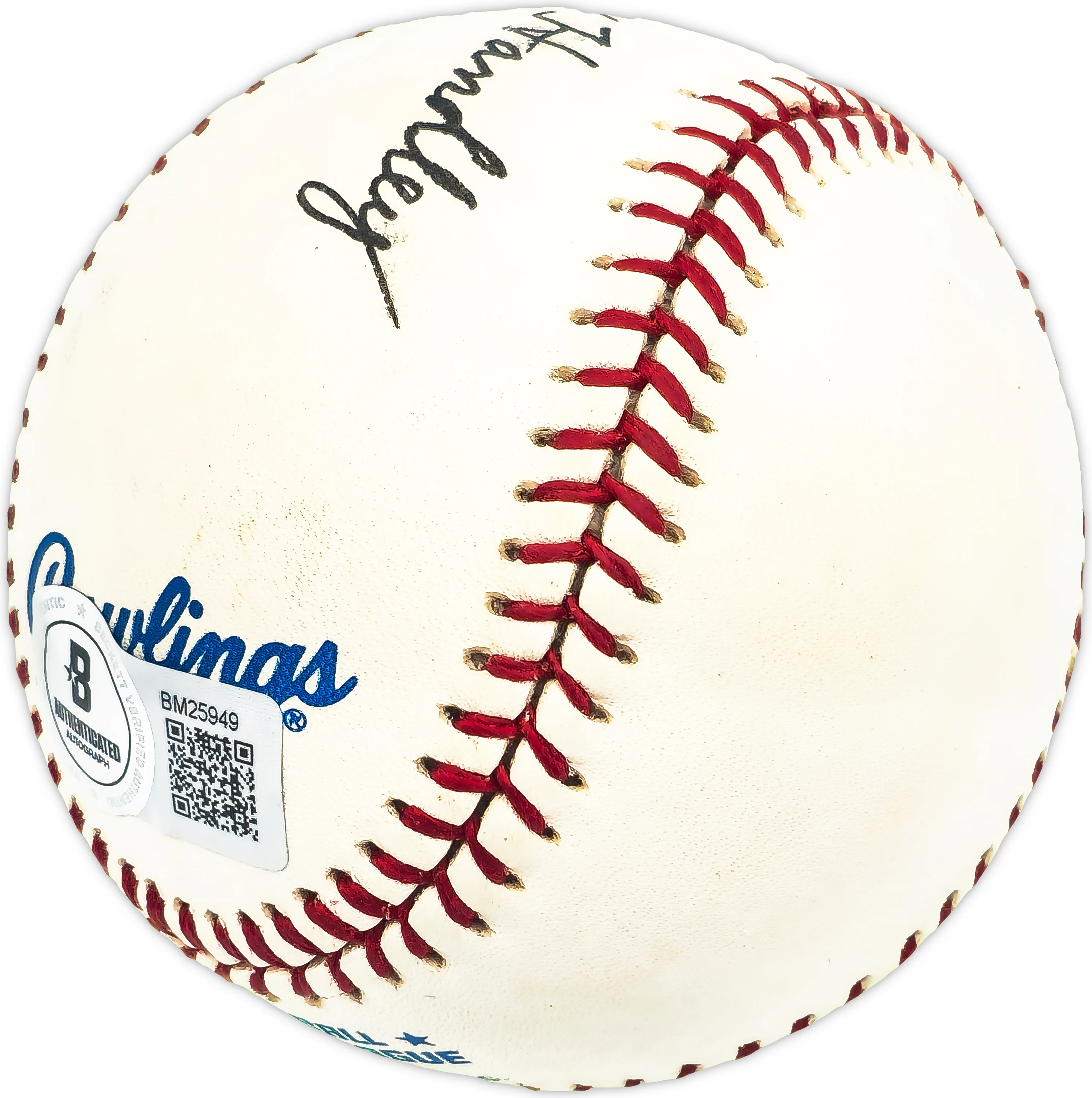 Gene Handley Autographed Official AL Baseball Philadelphia A's "Best Wishes" Beckett BAS QR #BM25949 - Image 4