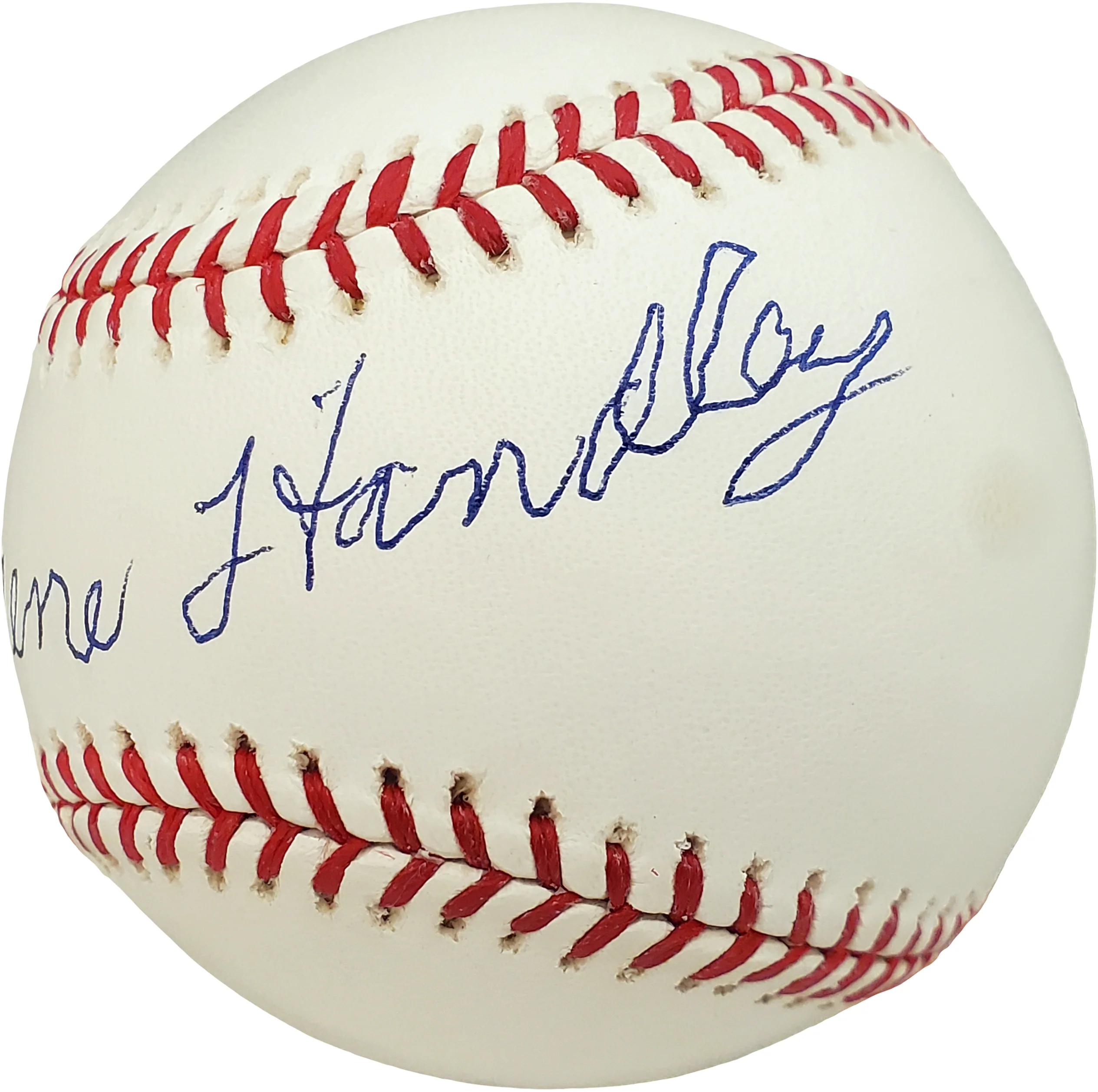Gene Handley Autographed Official MLB Baseball Philadelphia A's Beckett BAS #V68227 - Image 3