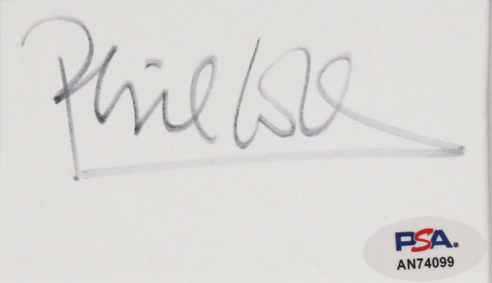 Genesis Phil Collins Authentic Signed & Framed 3x5 Index Card PSA/DNA #AN74099 - Image 3