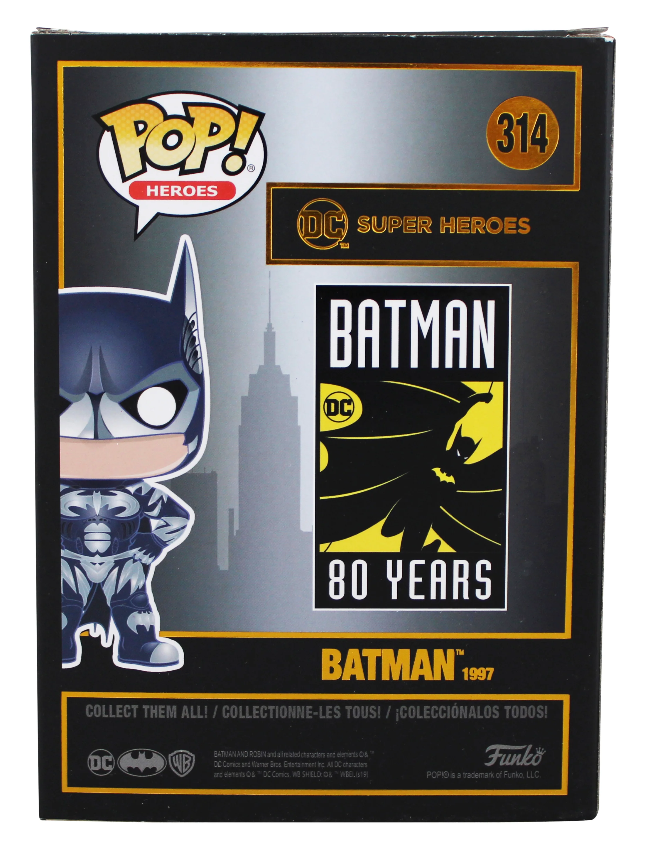 George Clooney Authentic Signed Batman #314 Funko Pop Vinyl Figure BAS #BT57758 - Image 5