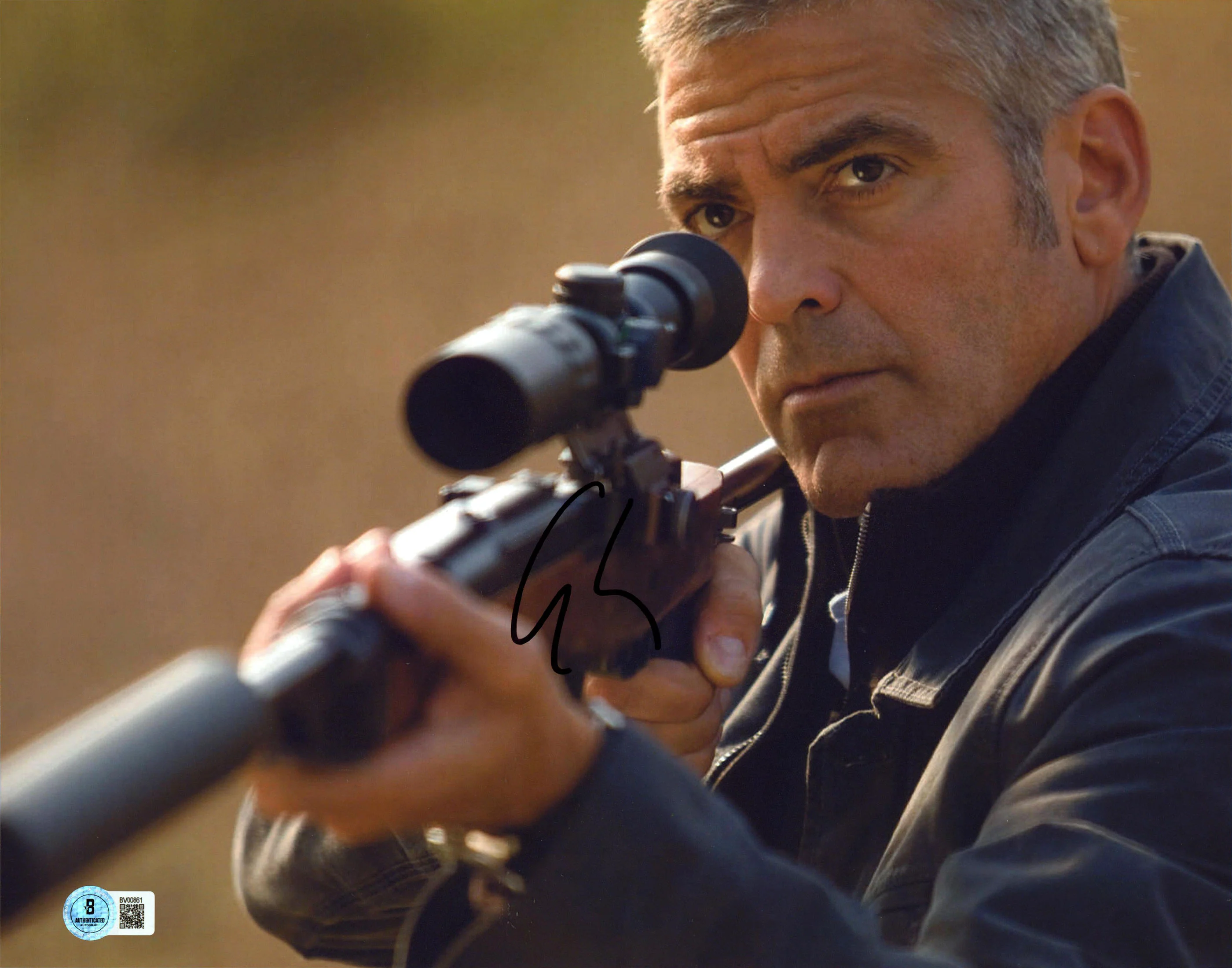 George Clooney The American Authentic Signed 11x14 Horizontal Photo BAS #BV00861 - Image 2