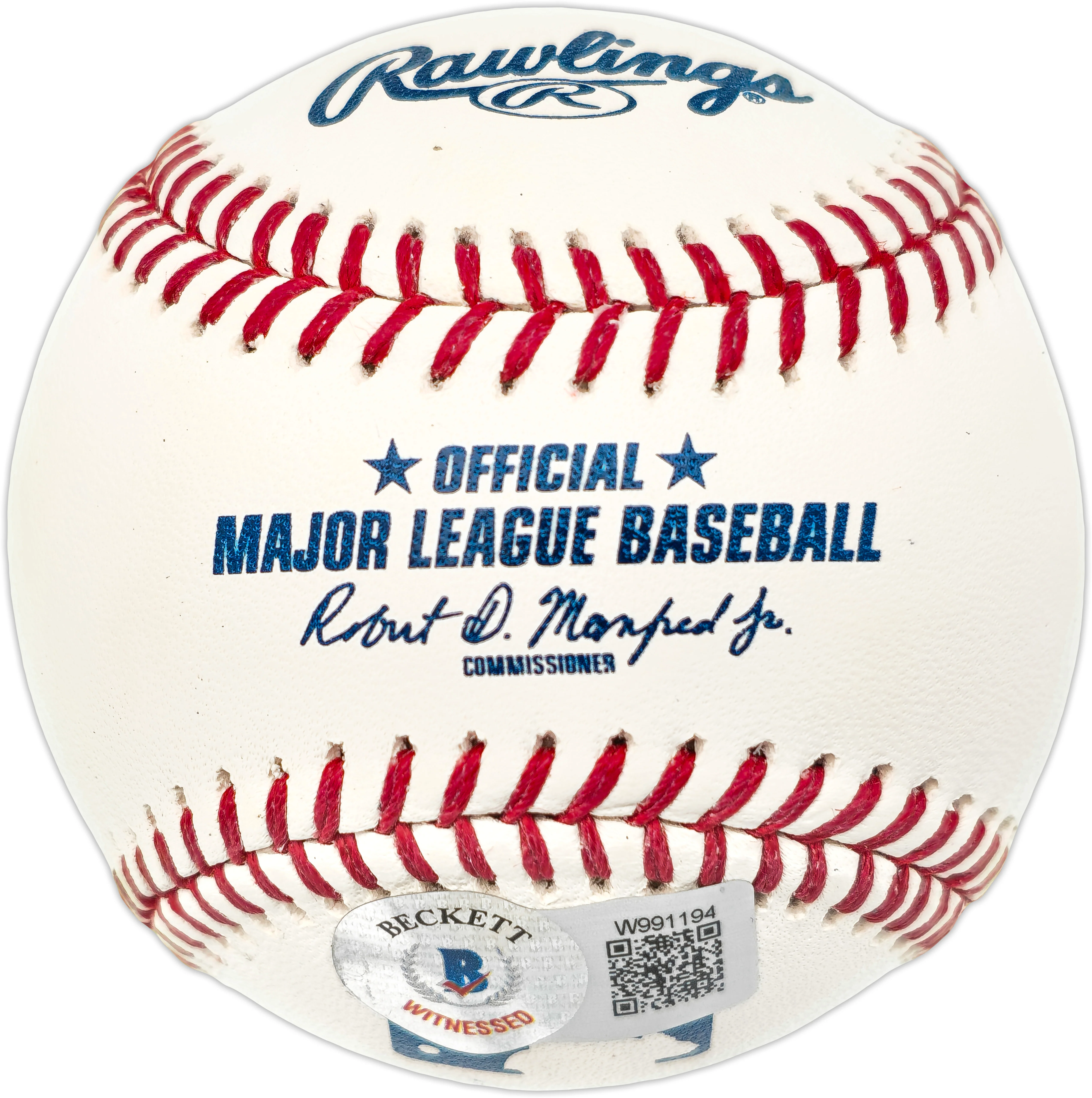 George Foster Autographed Official MLB Baseball Cincinnati Reds "75-76 WSC" Beckett BAS Witness #W991194 - Image 2