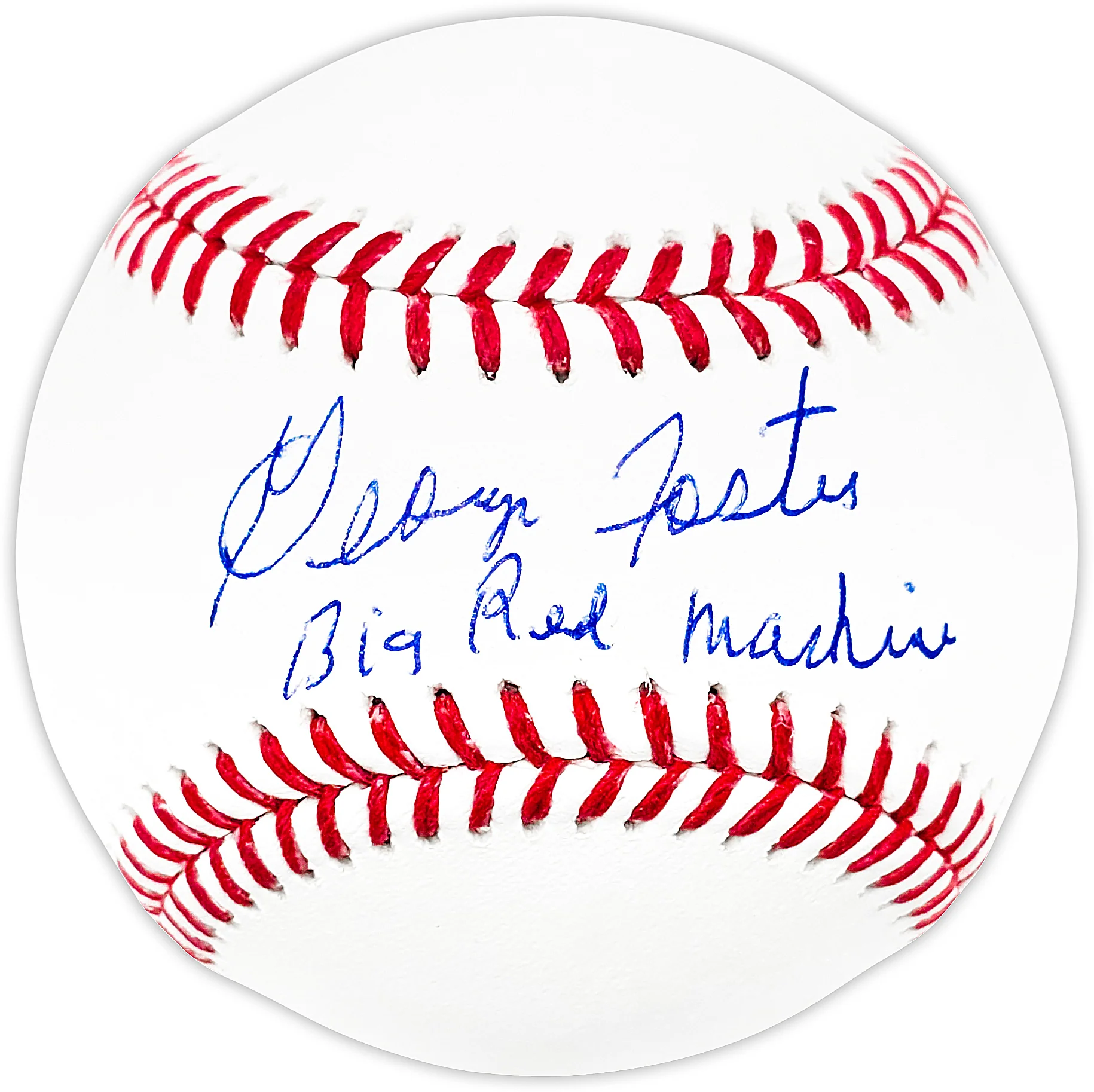 George Foster Autographed Official MLB Baseball Cincinnati Reds "Big Red Machine" Beckett BAS Witness Stock #220717 - Image 2