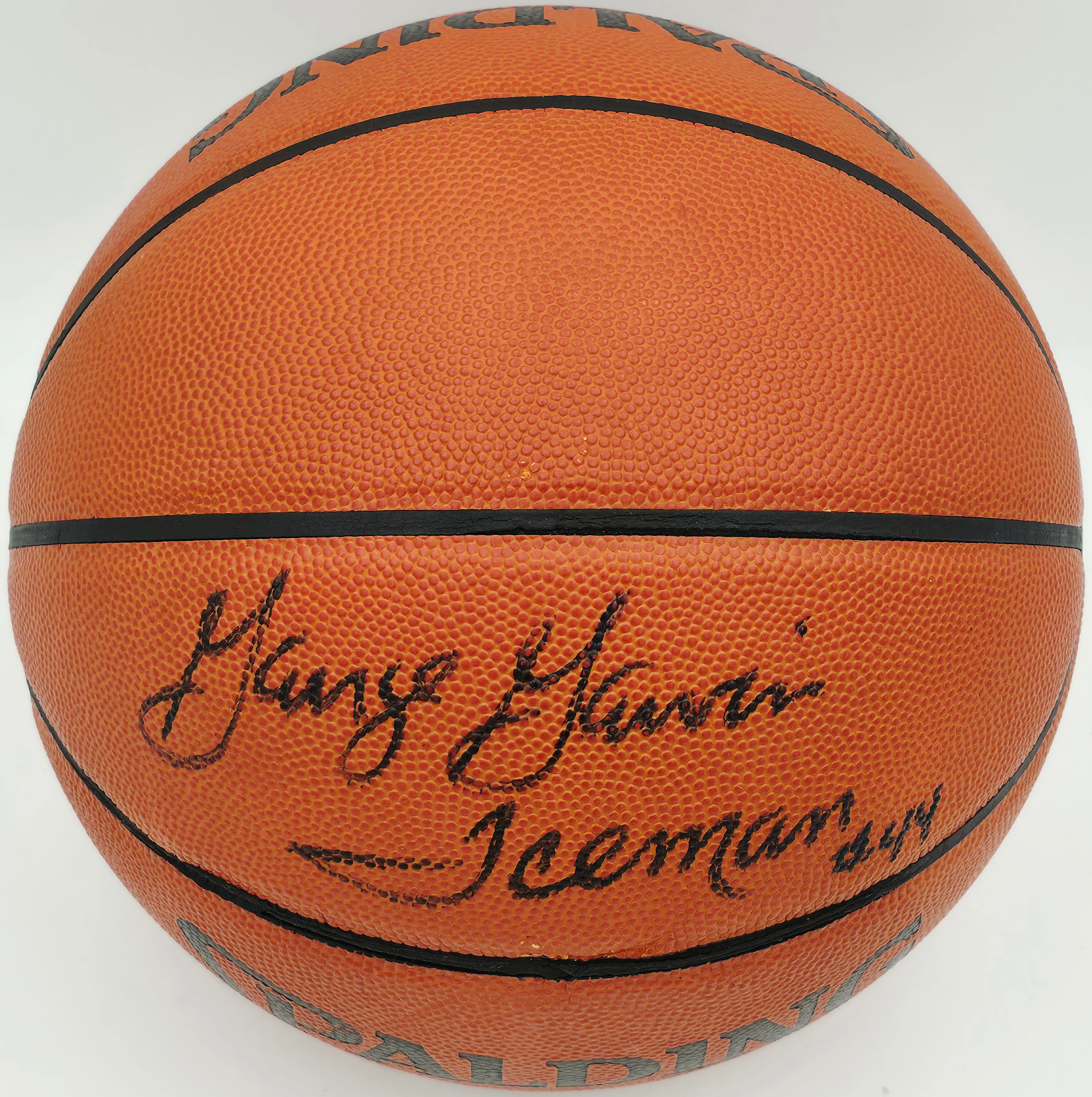 George Gervin Autographed Spalding NBA Leather Game Basketball San Antonio Spurs "Iceman #44" Beckett BAS QR #BS30435 - Image 2