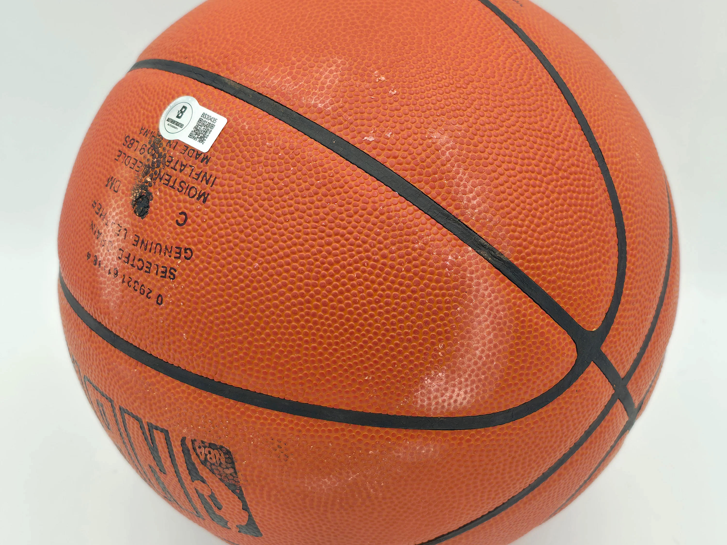 George Gervin Autographed Spalding NBA Leather Game Basketball San Antonio Spurs "Iceman #44" Beckett BAS QR #BS30435 - Image 5