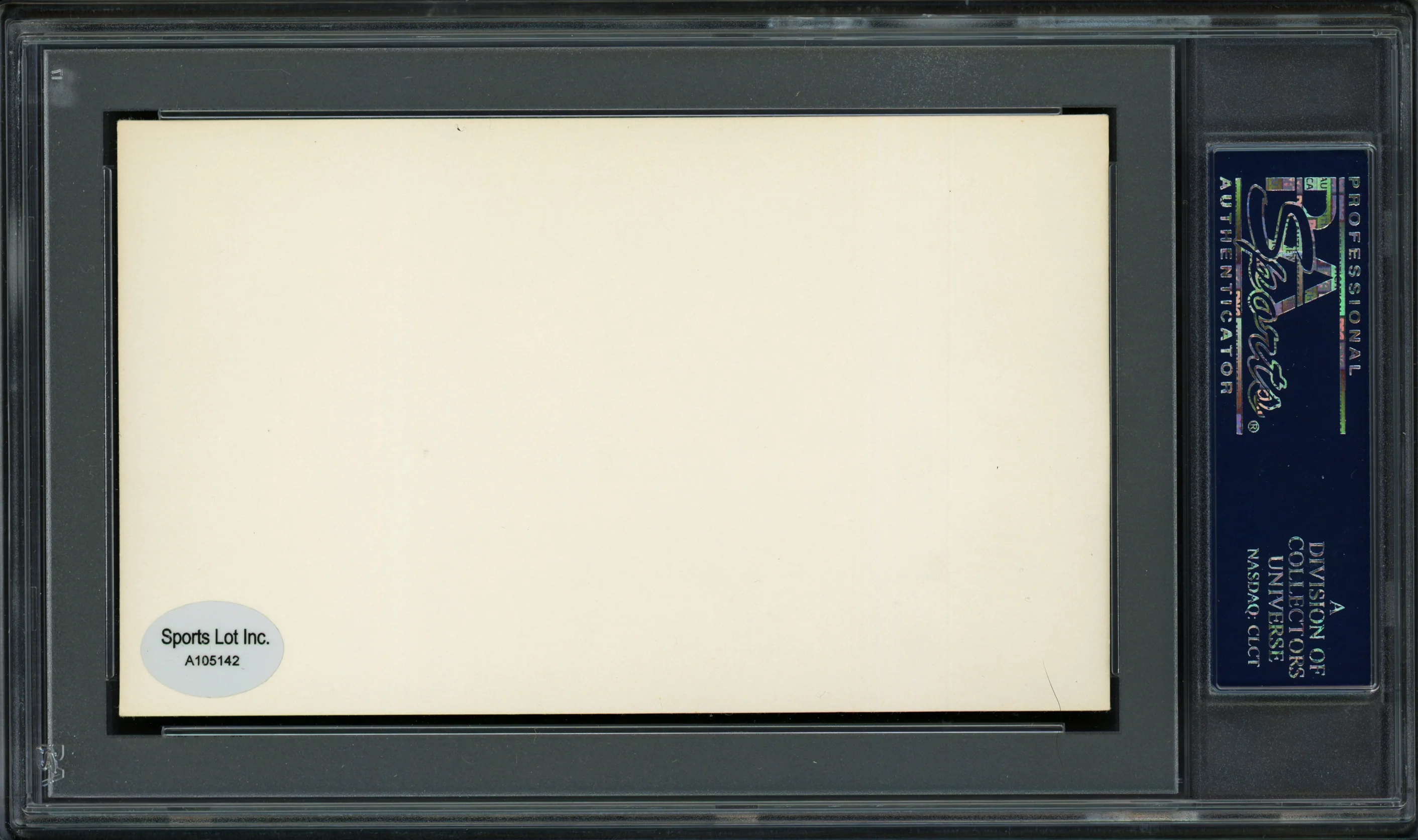 George H. Burns Autographed 3x5 Index Card New York Giants, Philadelphia Phillies PSA/DNA #83862116 - Image 2