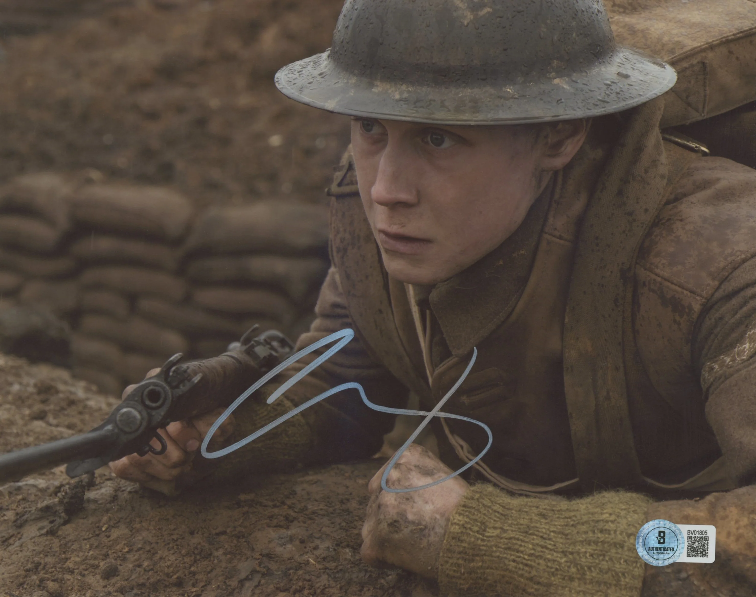 George Mackay 1917 Authentic Signed 8x10 Photo Autographed BAS #BV01805