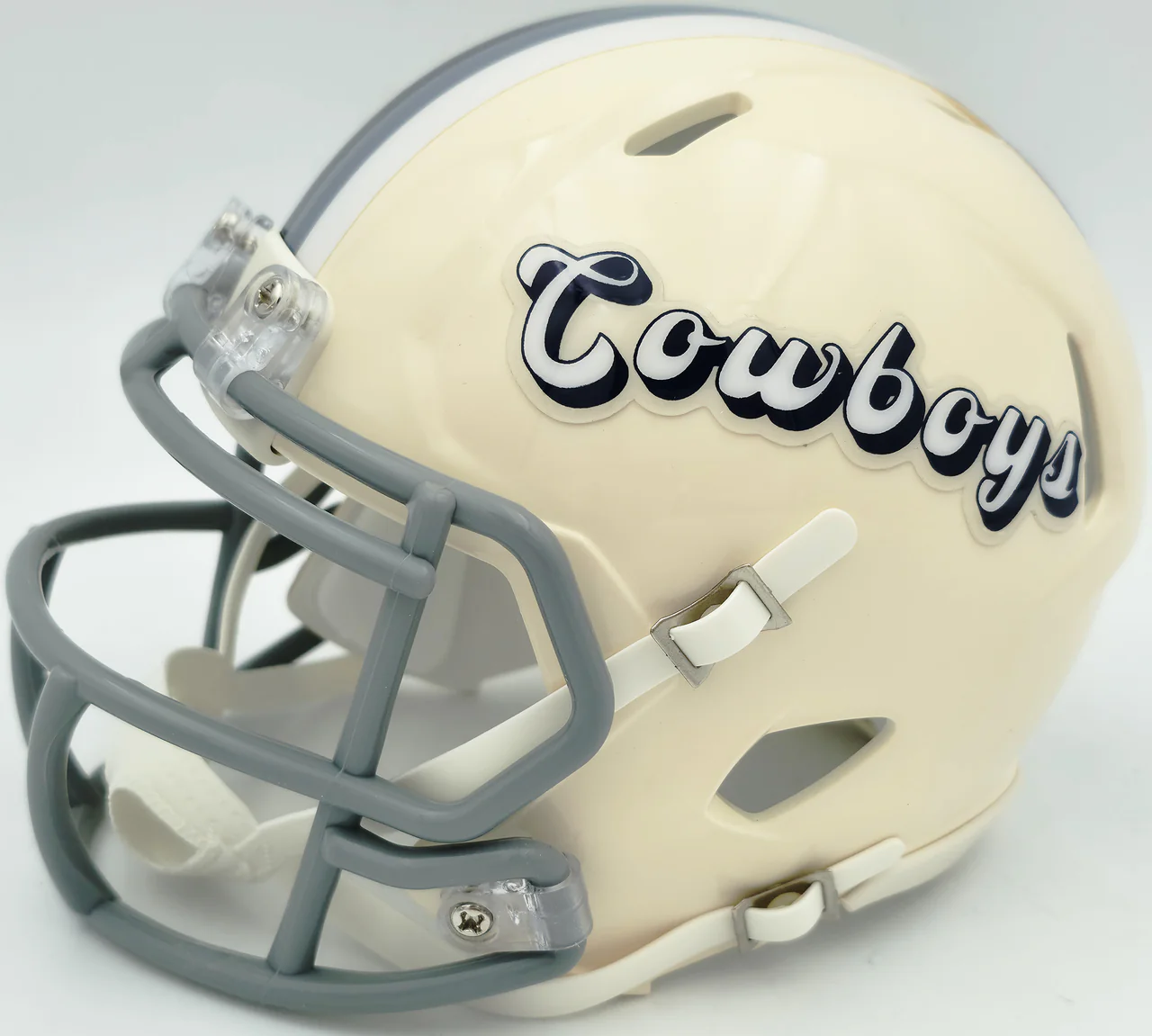 George Pickens Autographed Dallas Cowboys Cream Retro Speed Mini Helmet JSA Witness Stock #262392 - Image 3