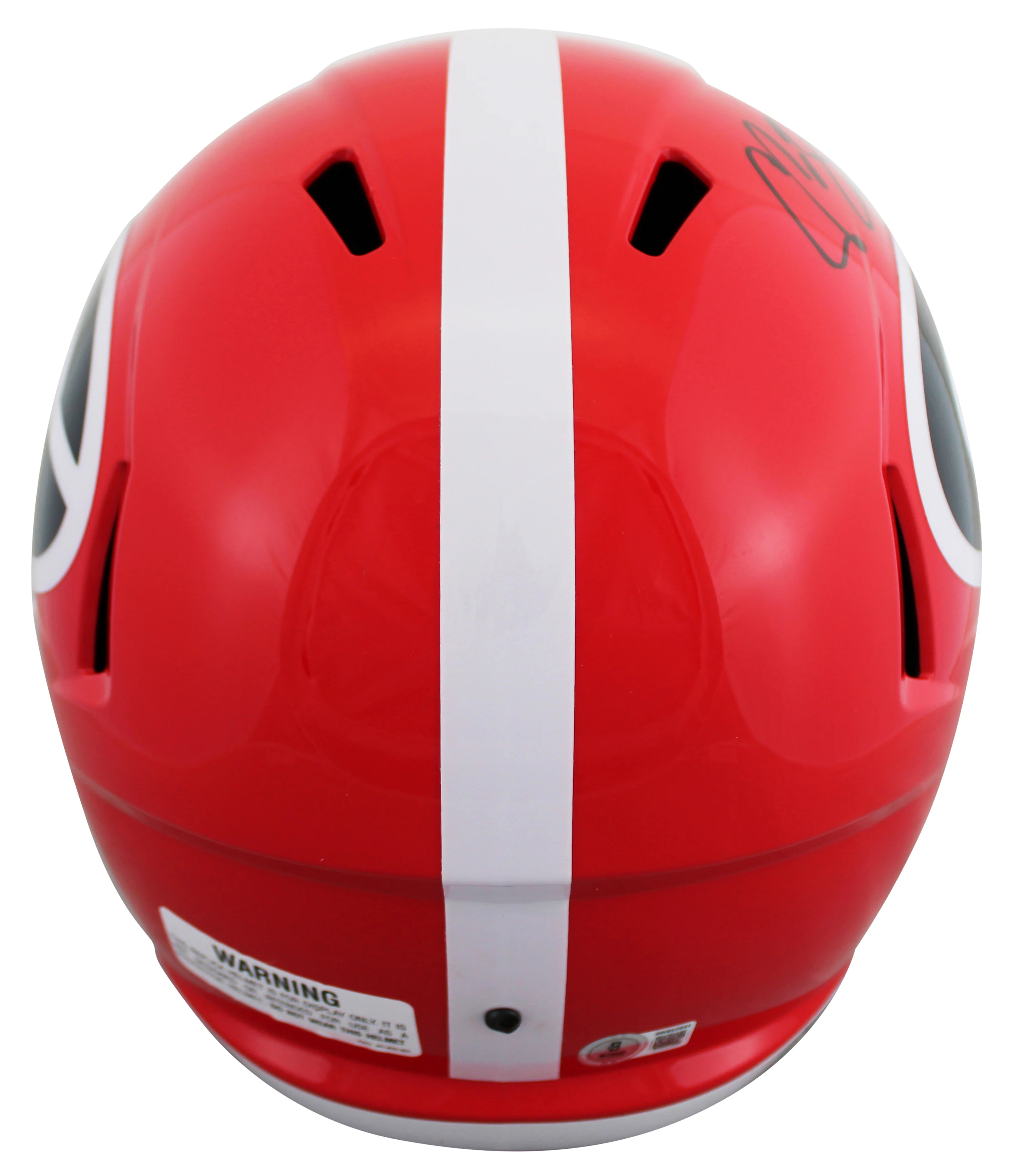 Georgia Champ Bailey Signed Full Size Speed Rep Helmet W/ Case BAS Witnessed - Image 4