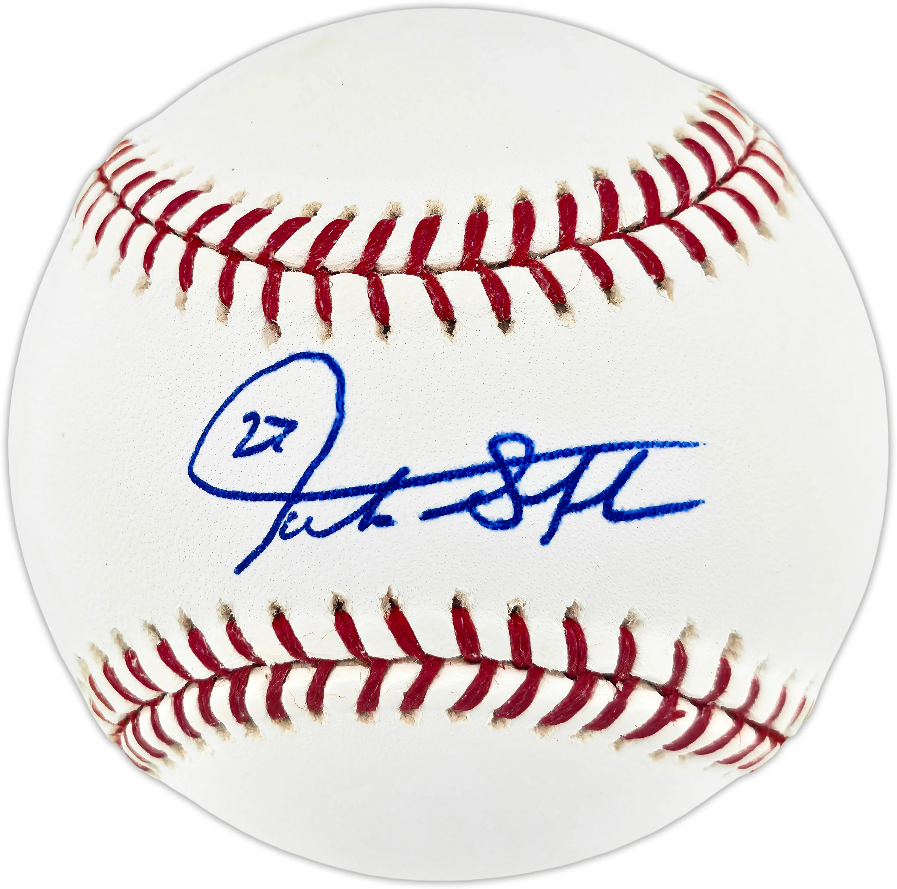 Giancarlo Stanton Autographed Official MLB Baseball New York Yankees Beckett BAS QR #BU87156