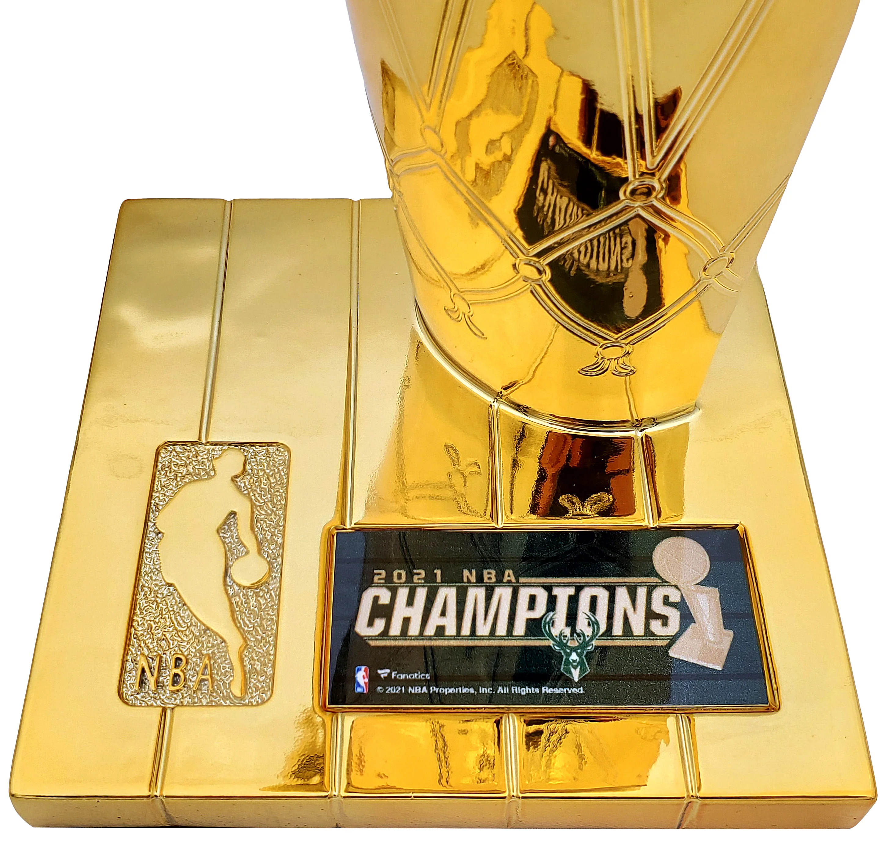 Giannis Antetokounmpo Autographed Fanatics Mini Trophy Milwaukee Bucks Beckett BAS QR Stock #197448 - Image 5