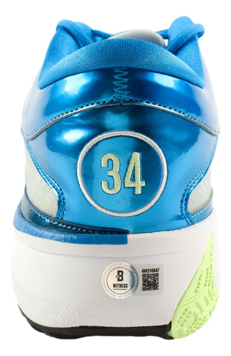 Giannis Antetokounmpo Bucks Signed Left Nike Zoom Freak 5 Shoe BAS - Image 5