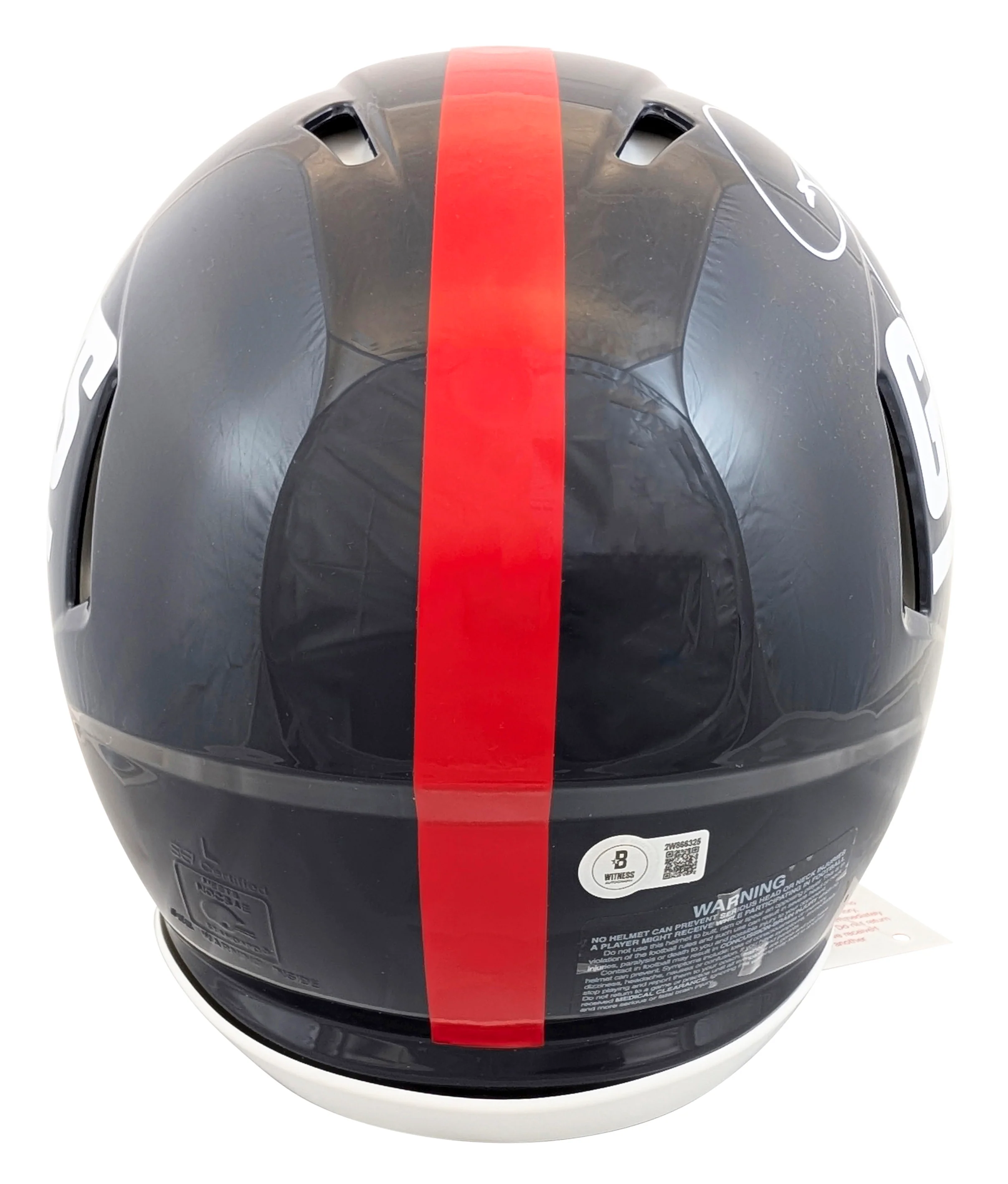 Giants (2) Taylor & Simms Signed 1981-99 TB Full Size Speed Proline Helmet BAS W - Image 3