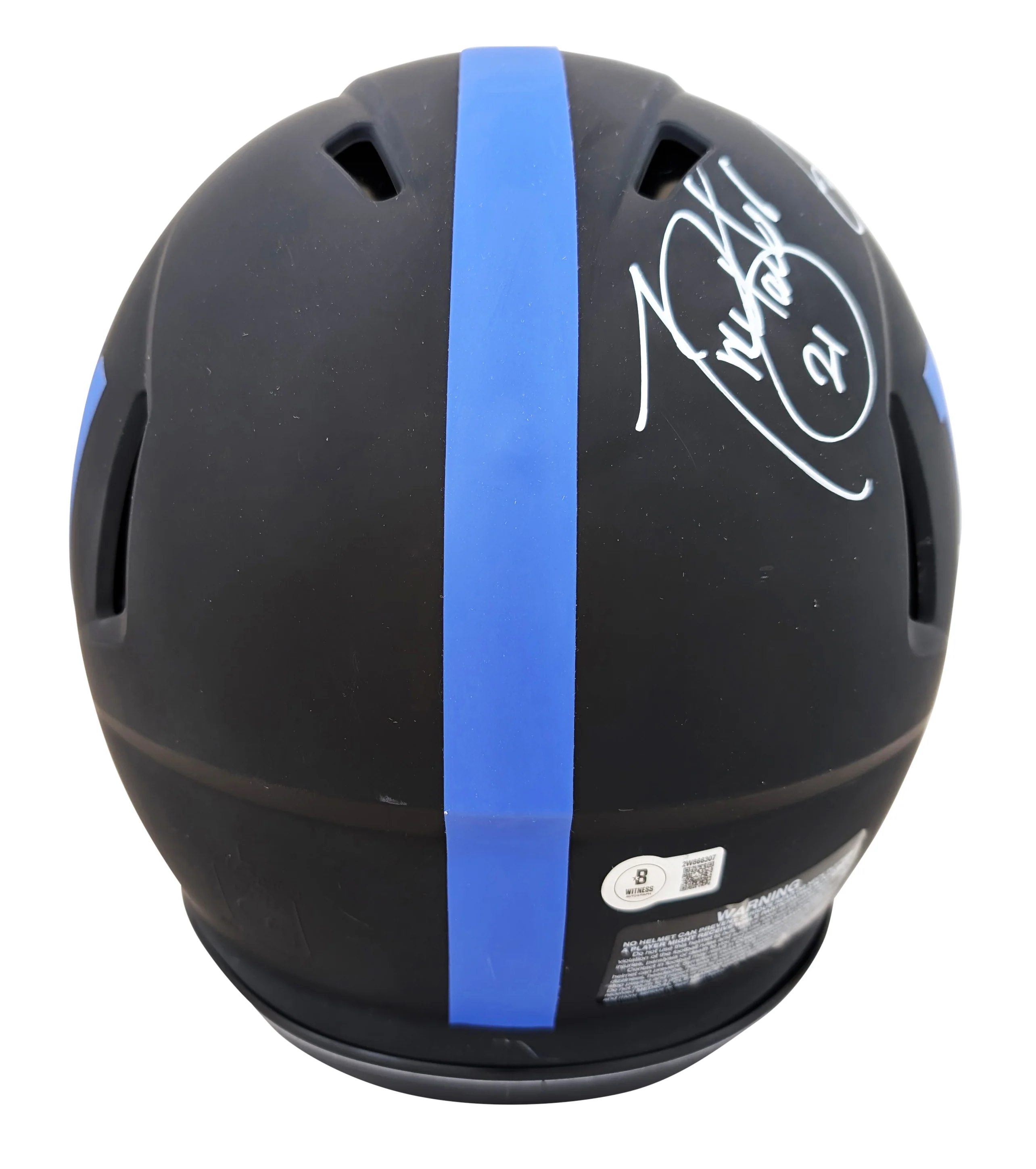 Giants (4) Barber, Taylor +2 Signed Eclipse F/S Speed Proline Helmet W/ Case BAS - Image 5