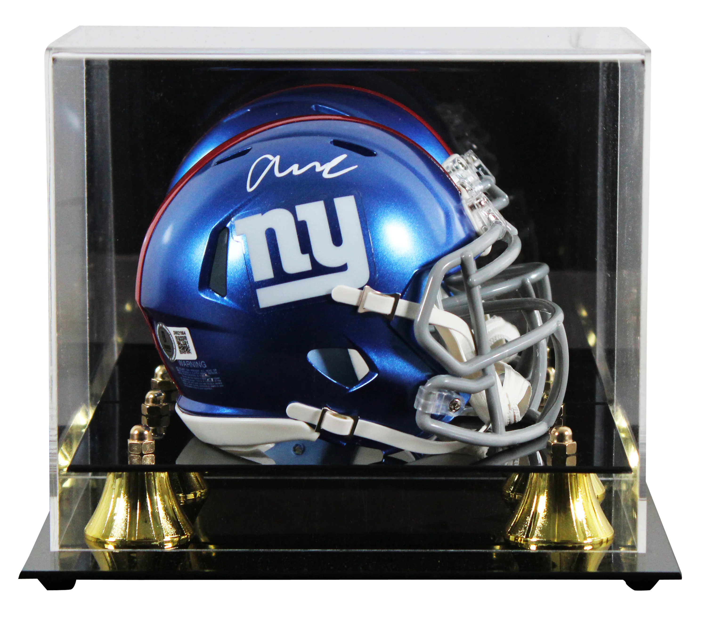 Giants Abdul Carter Authentic Signed Speed Mini Helmet W/ Case BAS Witnessed