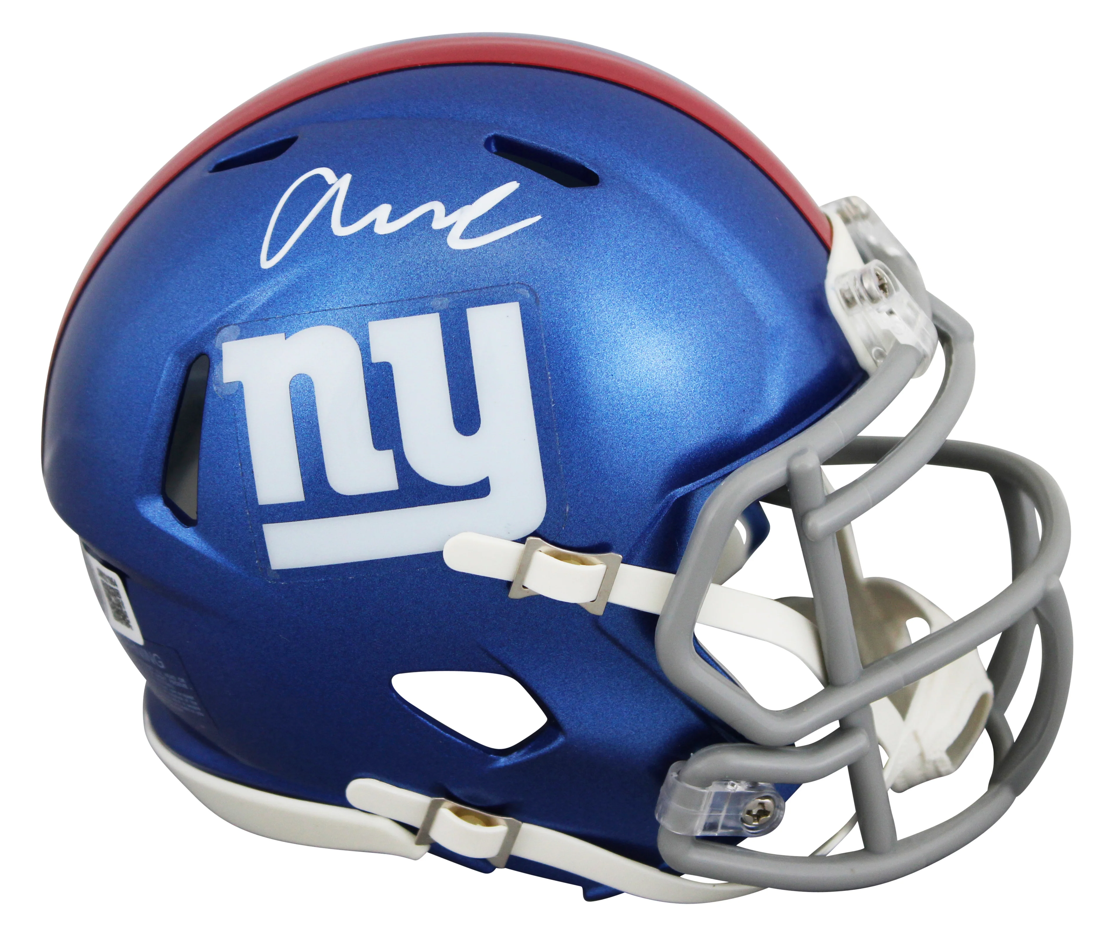 Giants Abdul Carter Authentic Signed Speed Mini Helmet W/ Case BAS Witnessed - Image 3