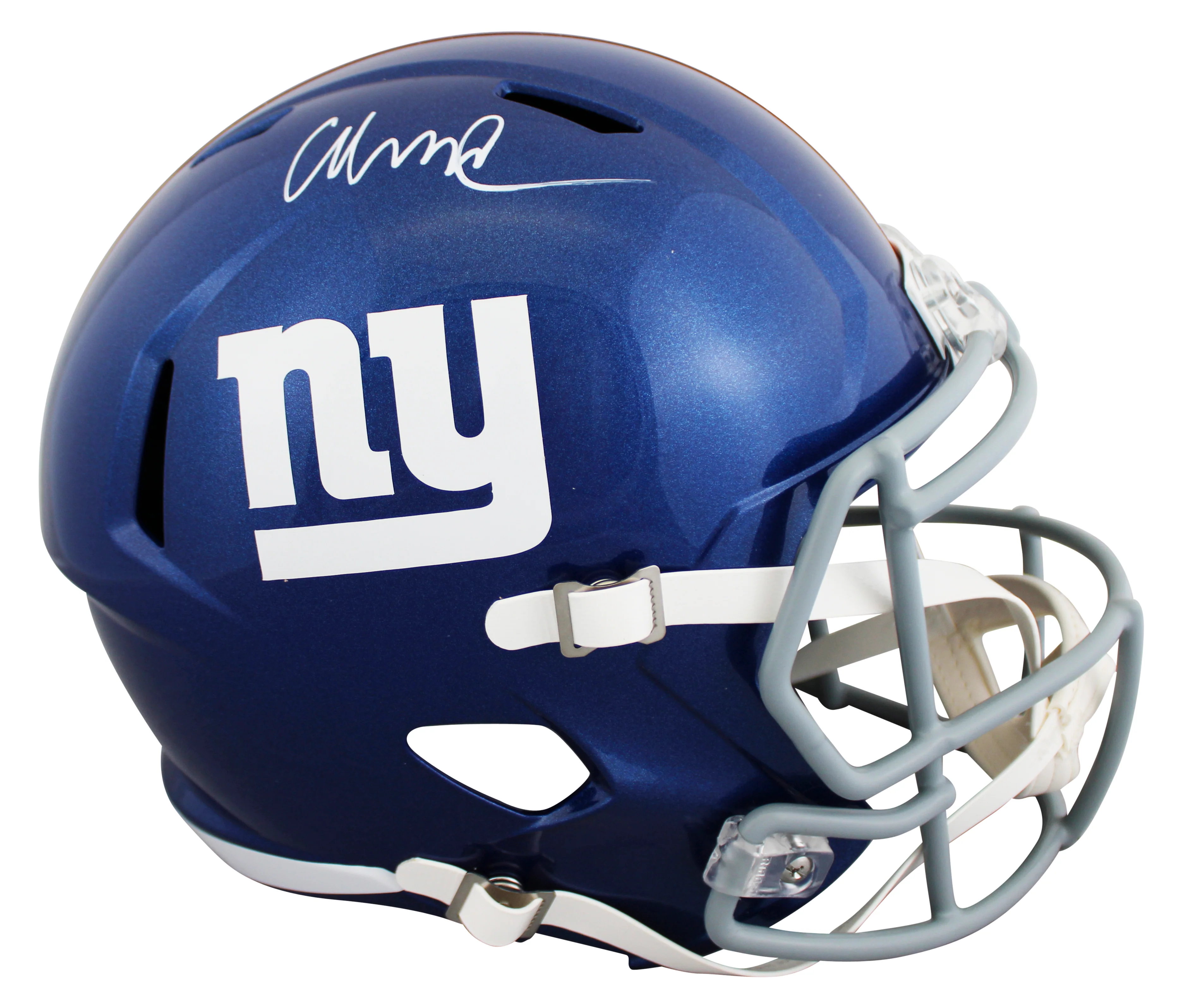 Giants Abdul Carter Signed Full Size Speed Rep Helmet W/ Case BAS Witnessed - Image 3