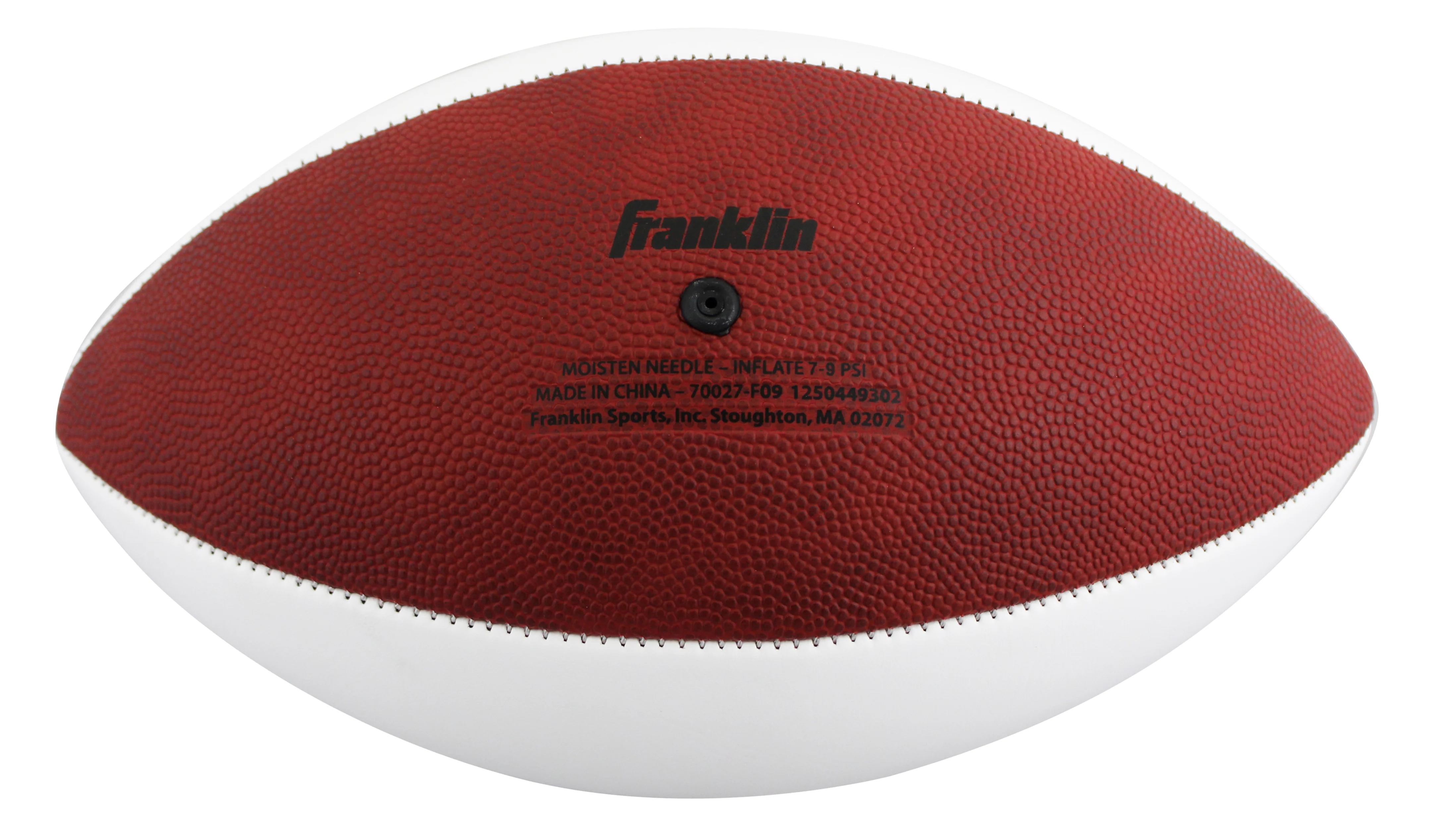 Giants Michael Strahan Signed Franklin White Panel Logo Football BAS Witnessed - Image 5