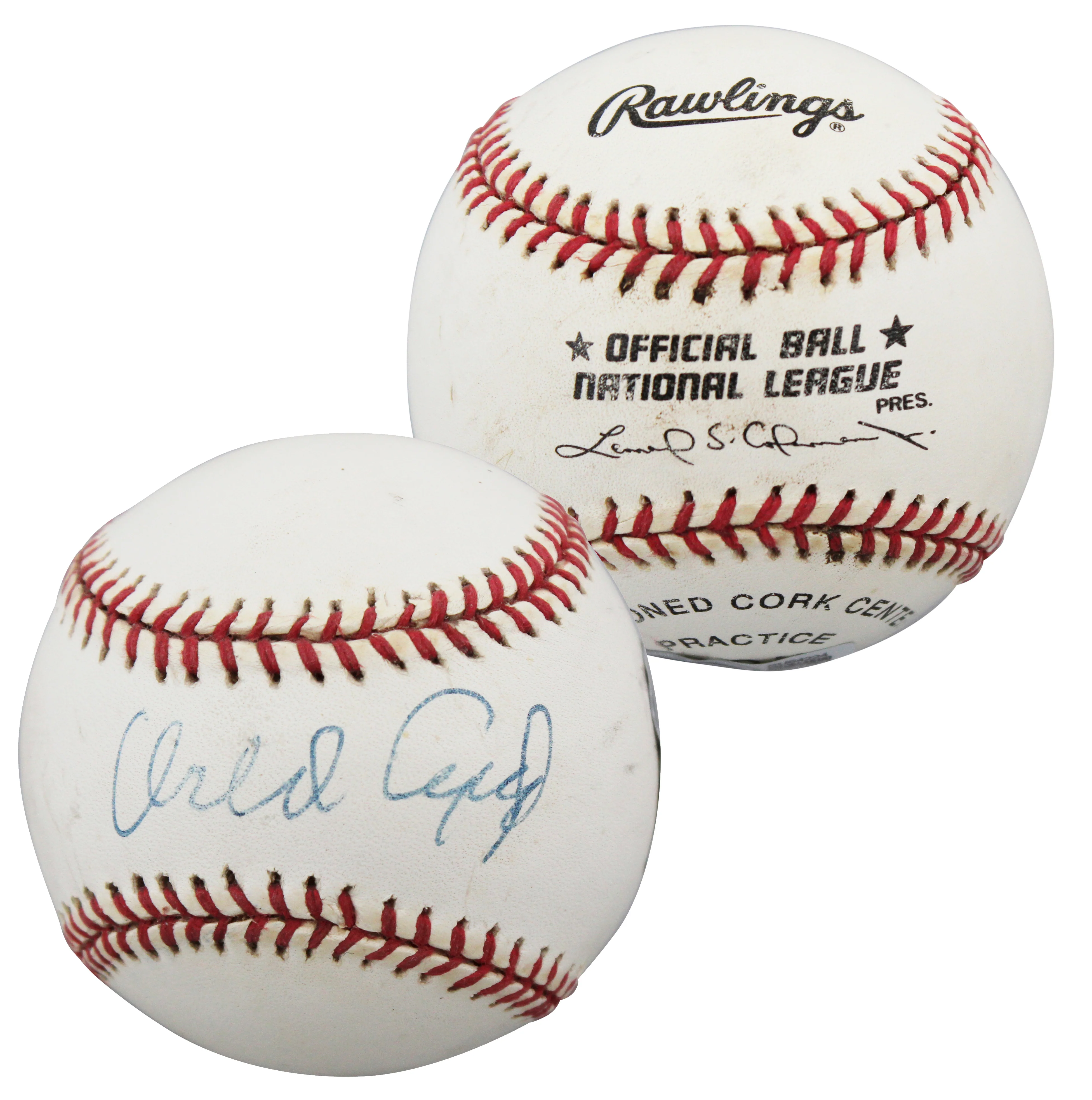 Giants Orlando Cepeda Authentic Signed Coleman ONL Baseball BAS #BU64224