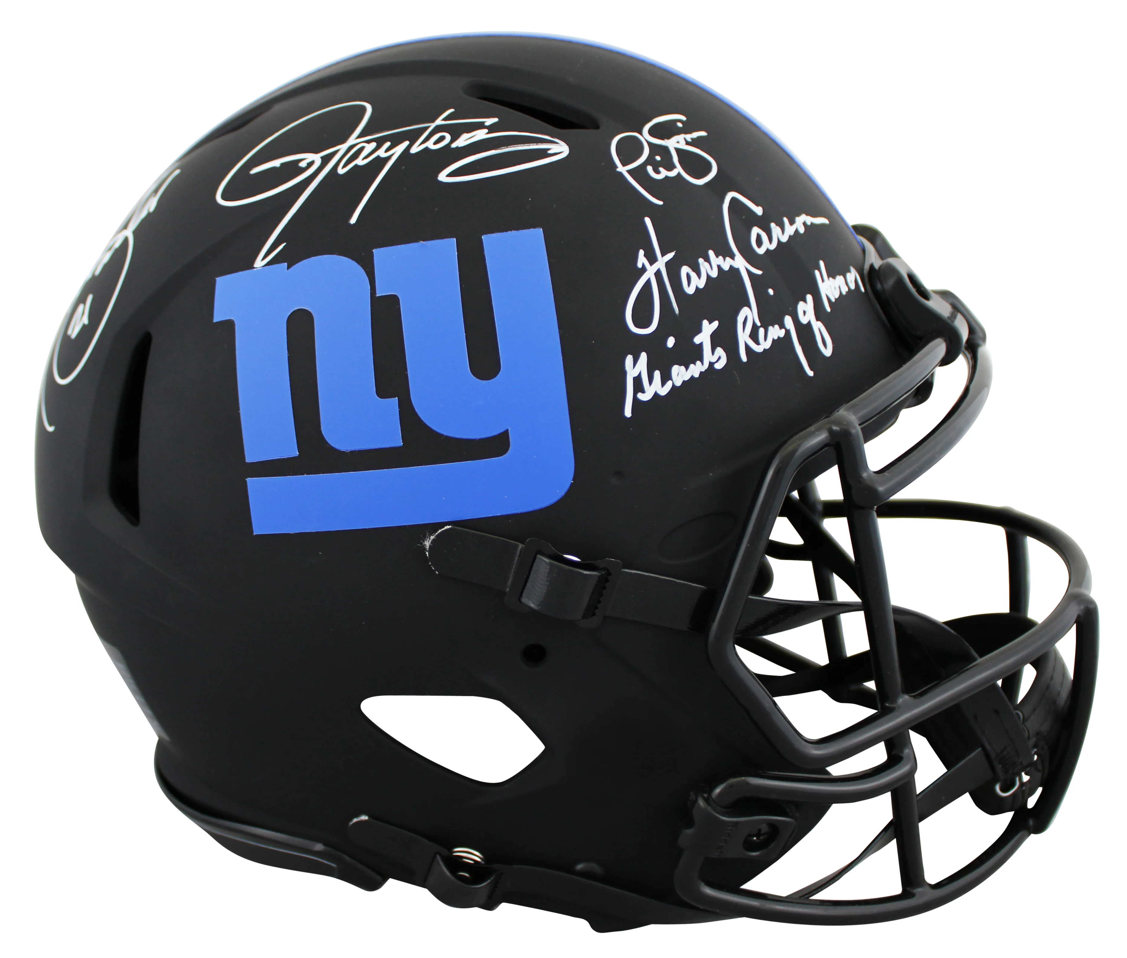 Giants ROH (4) Barber, Taylor +2 Signed Eclipse F/S Speed Proline Helmet BAS Wit - Image 2
