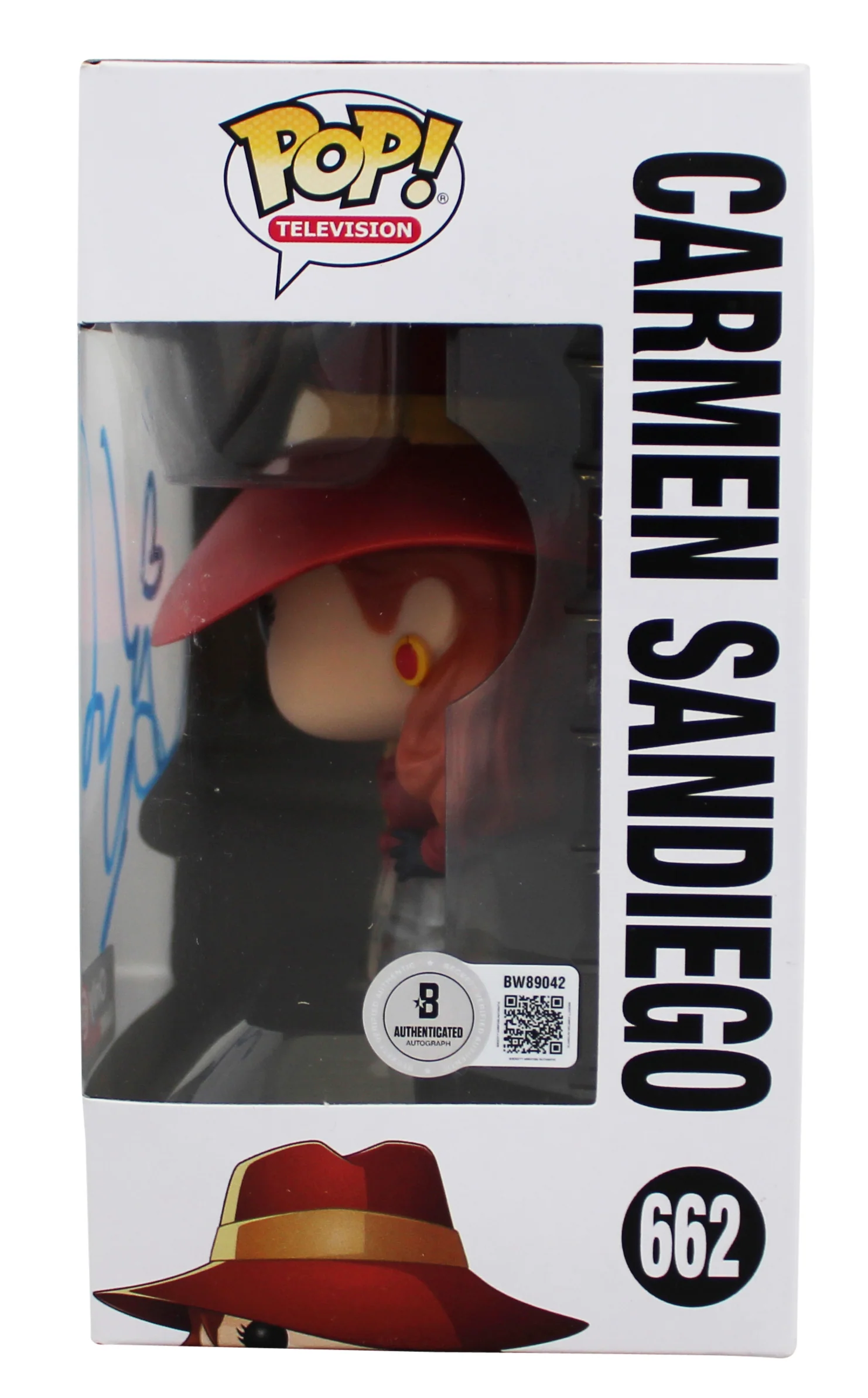 Gina Rodriguez Carmen Sandiego Signed #662 Funko Pop Vinyl Figure BAS #BW89042 - Image 4