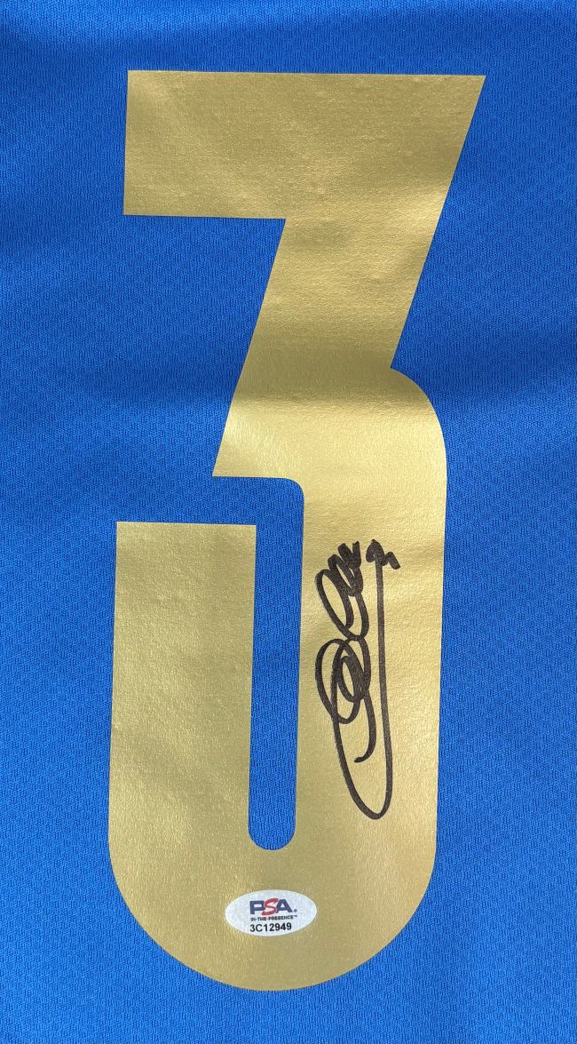 Giorgio Chiellini Signed Italy Blue Puma Soccer Jersey PSA/DNA - Image 2