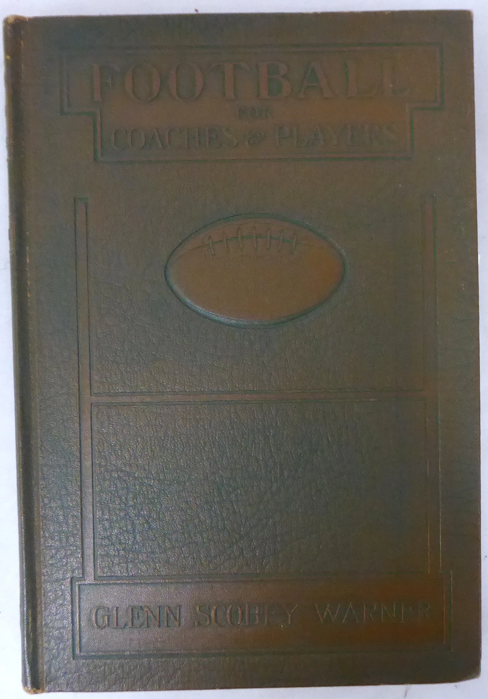 Glenn "Pop" Warner Autographed 1927 1st Edition Football for Coaches & Players Book Stanford "To Leland" Beckett BAS #AA0354 - Image 2