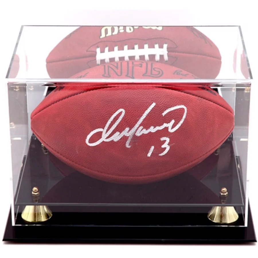 Golden Riser Classic Football Display Case Stock #224761